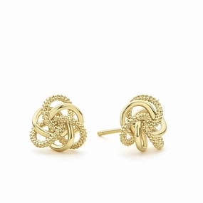 Love Knot Small 18K Gold Love Knot Stud Earrings