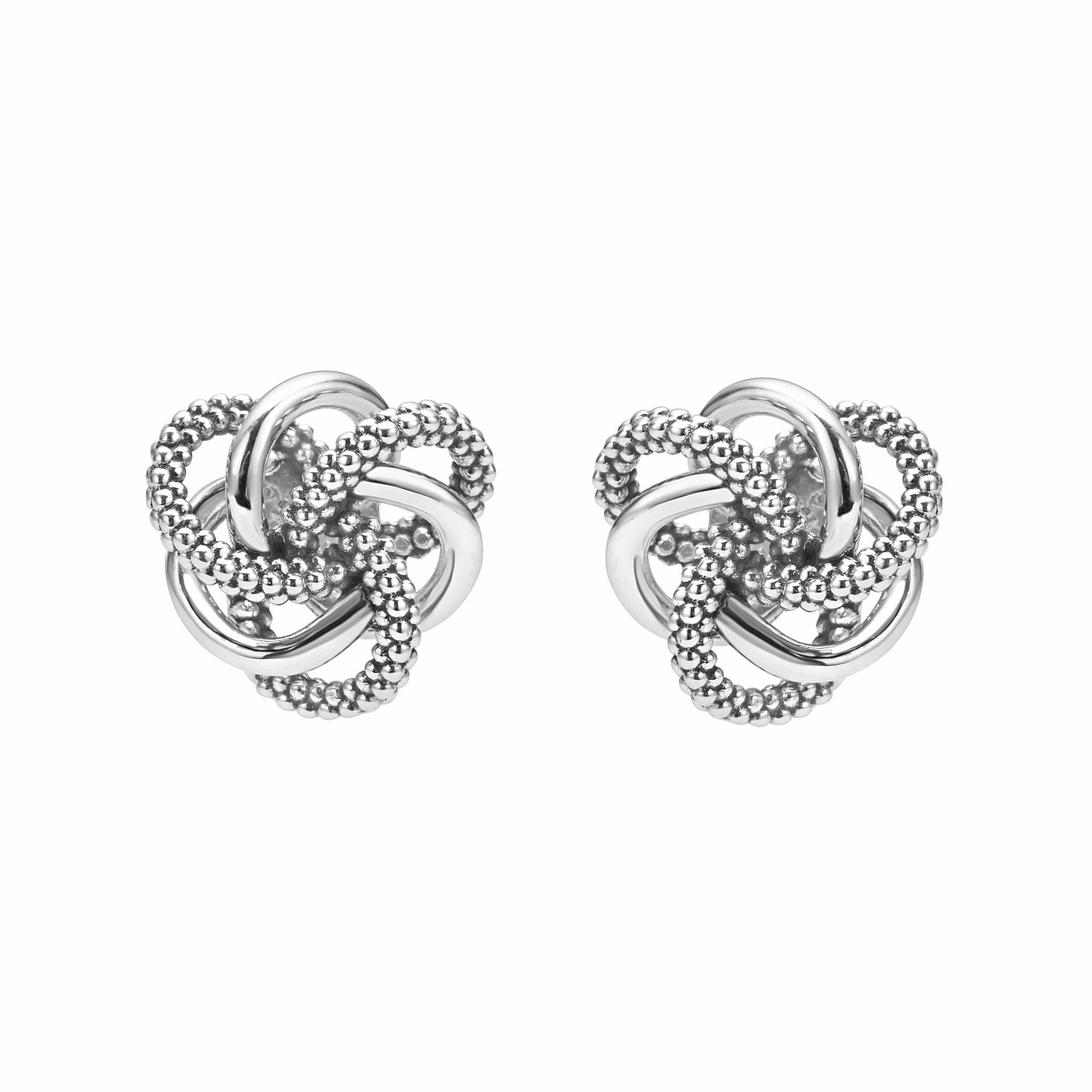 Love Knot Small Silver Love Knot Stud Earrings