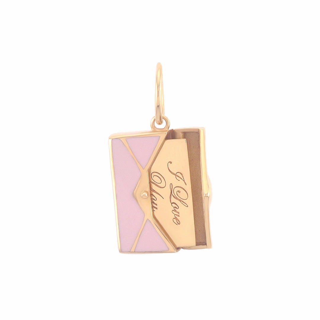 Love Letter Charm, Pink