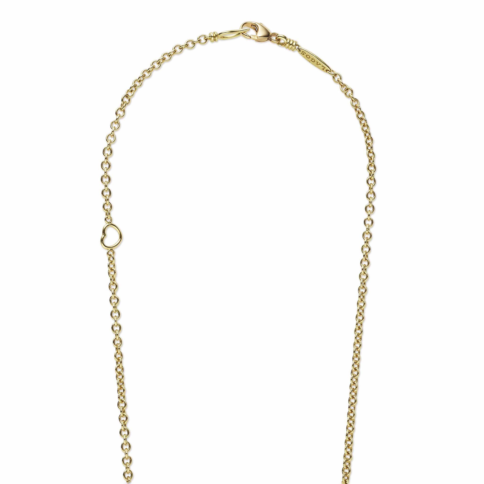 Luna 18K Gold Fleur Pearl Diamond Pendant Necklace