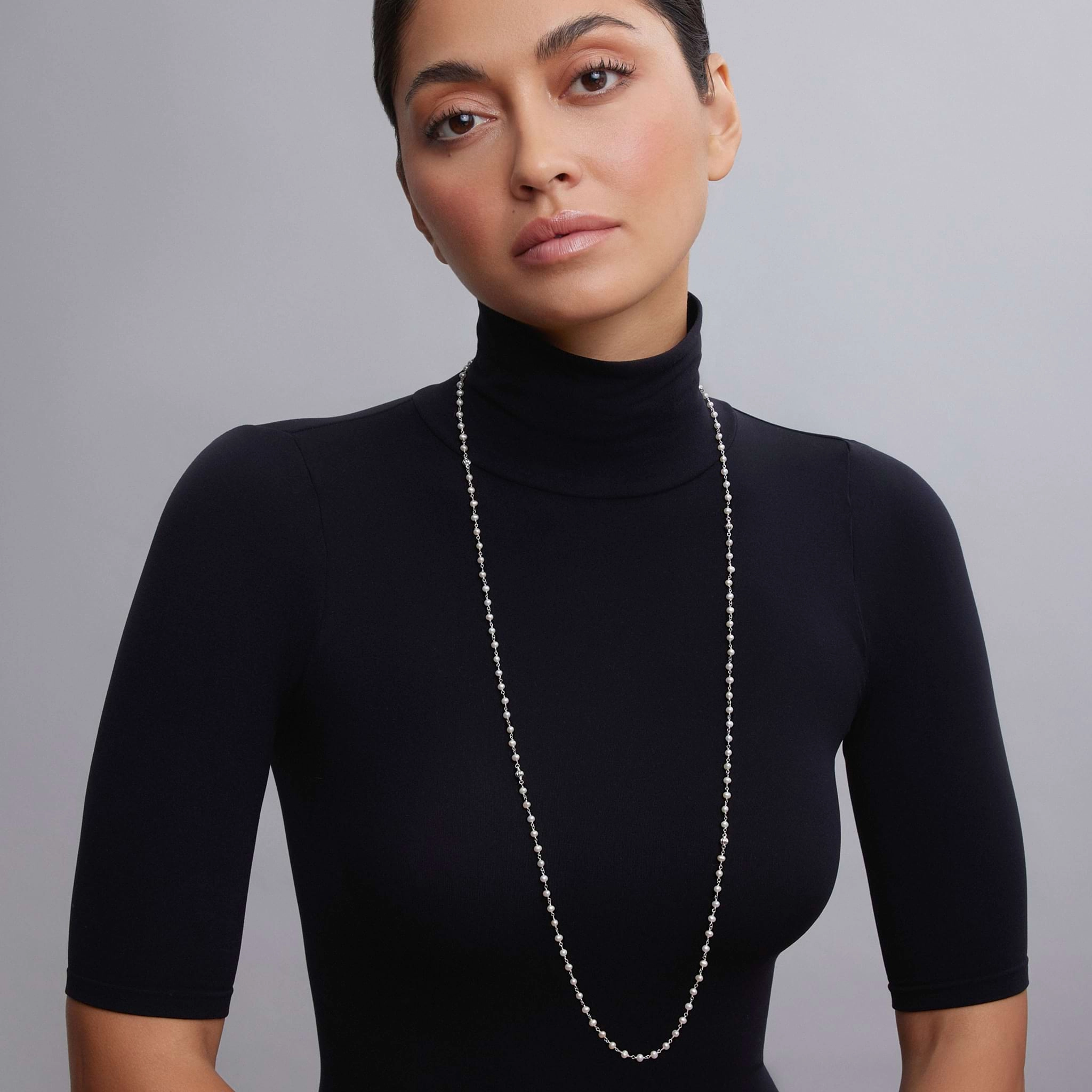 Luna Beaded Pearl Necklace