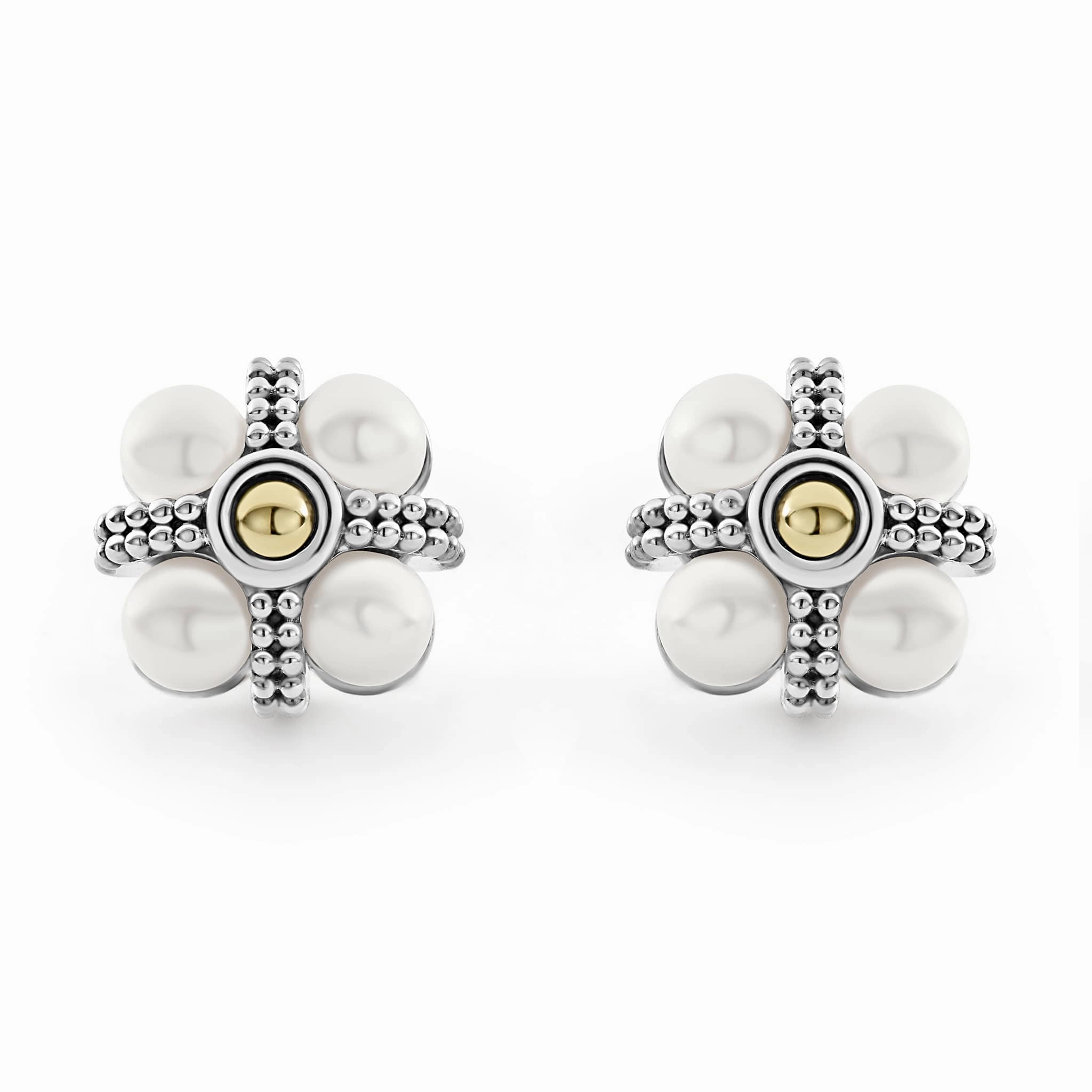 Luna Caviar Pearl Stud Earrings