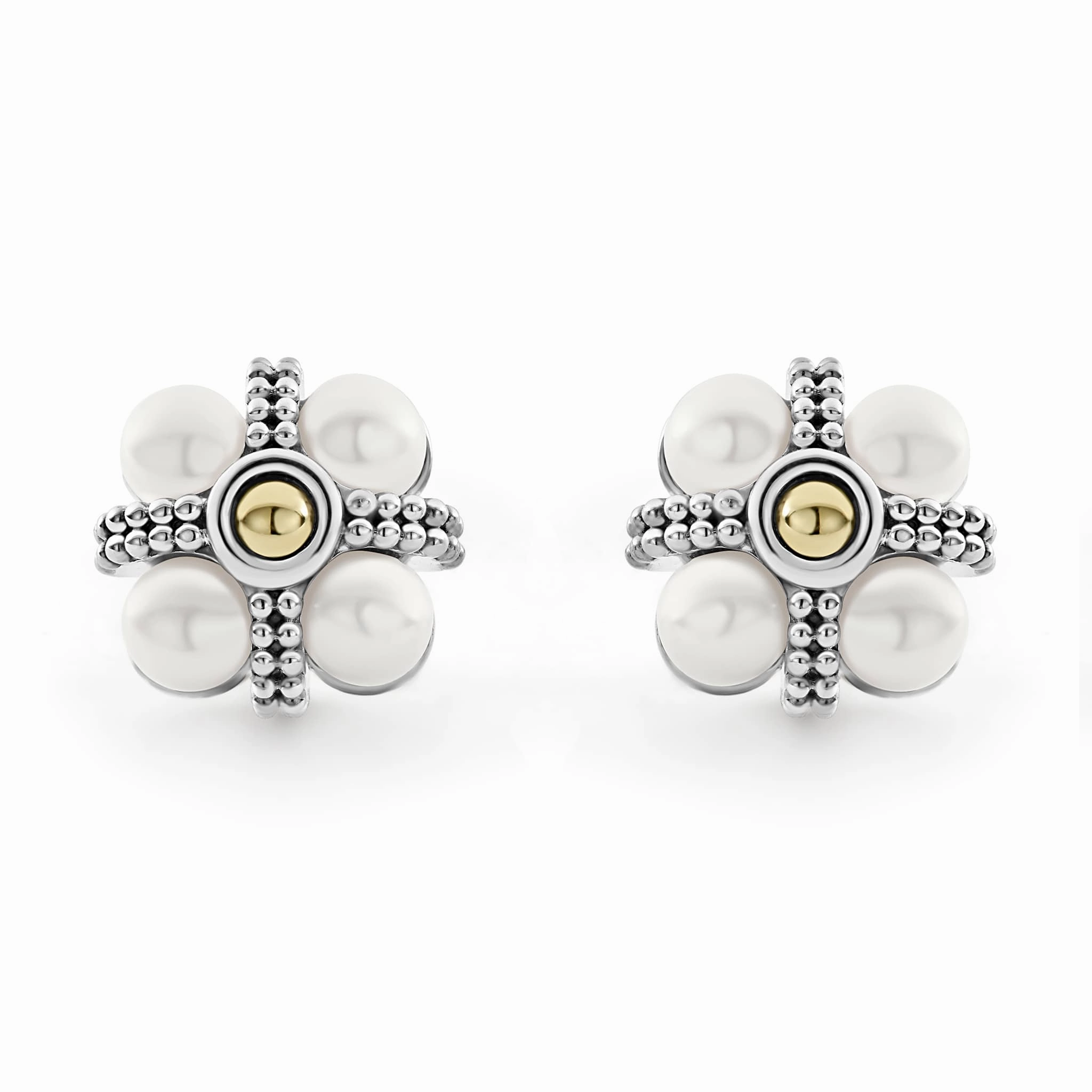 Luna Caviar Pearl Stud Earrings