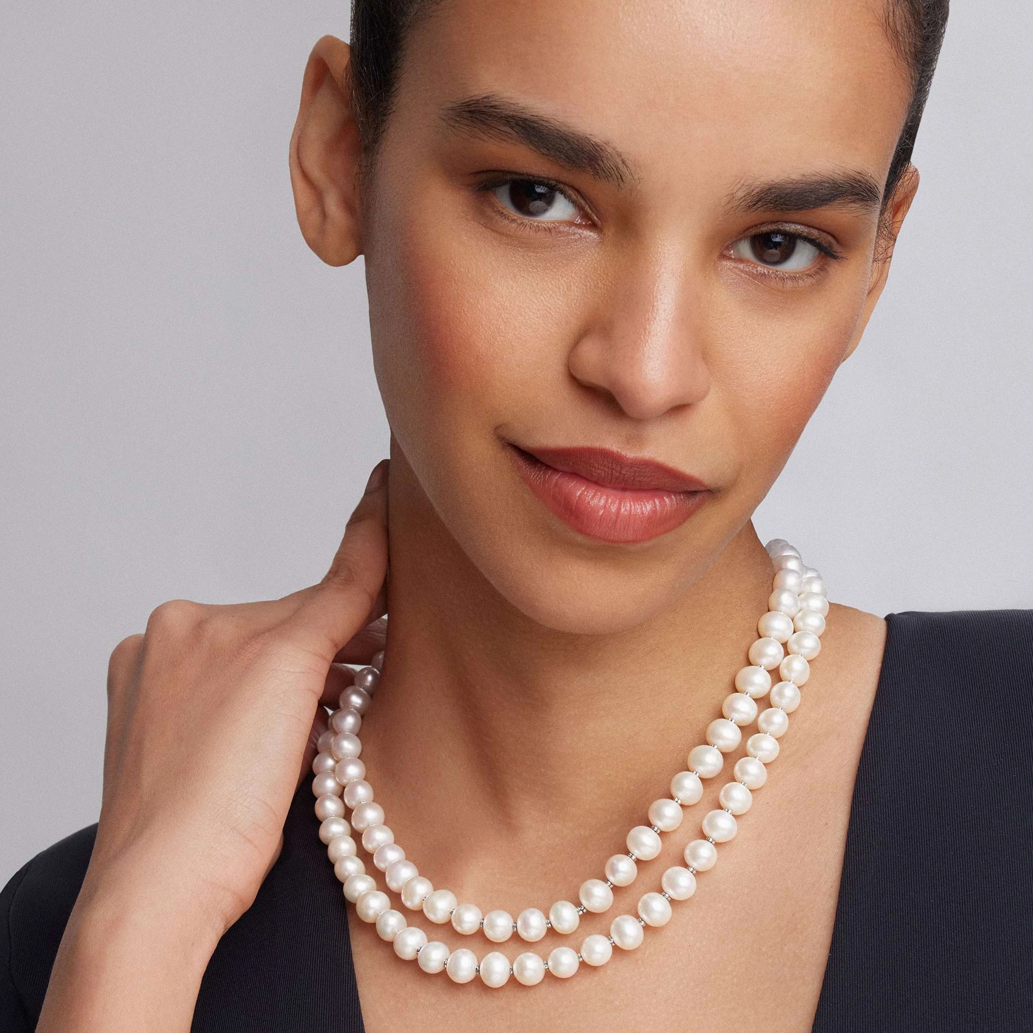 Luna Double Strand Pearl Necklace