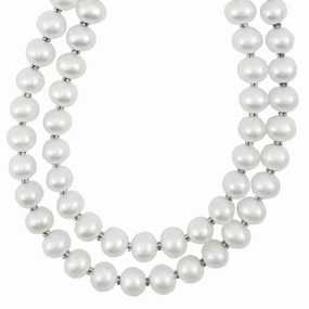 Luna Double Strand Pearl Necklace