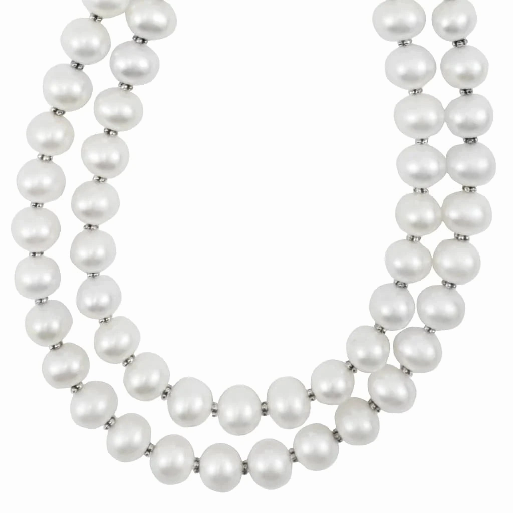 Luna Double Strand Pearl Necklace