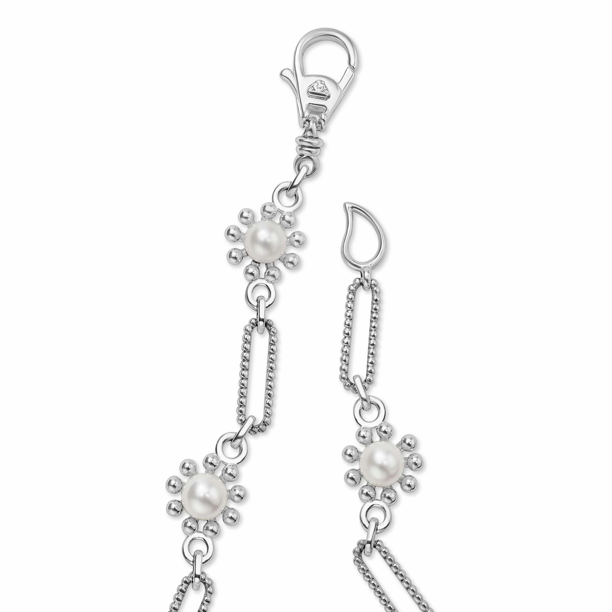 Luna Fleur Pearl Link Necklace