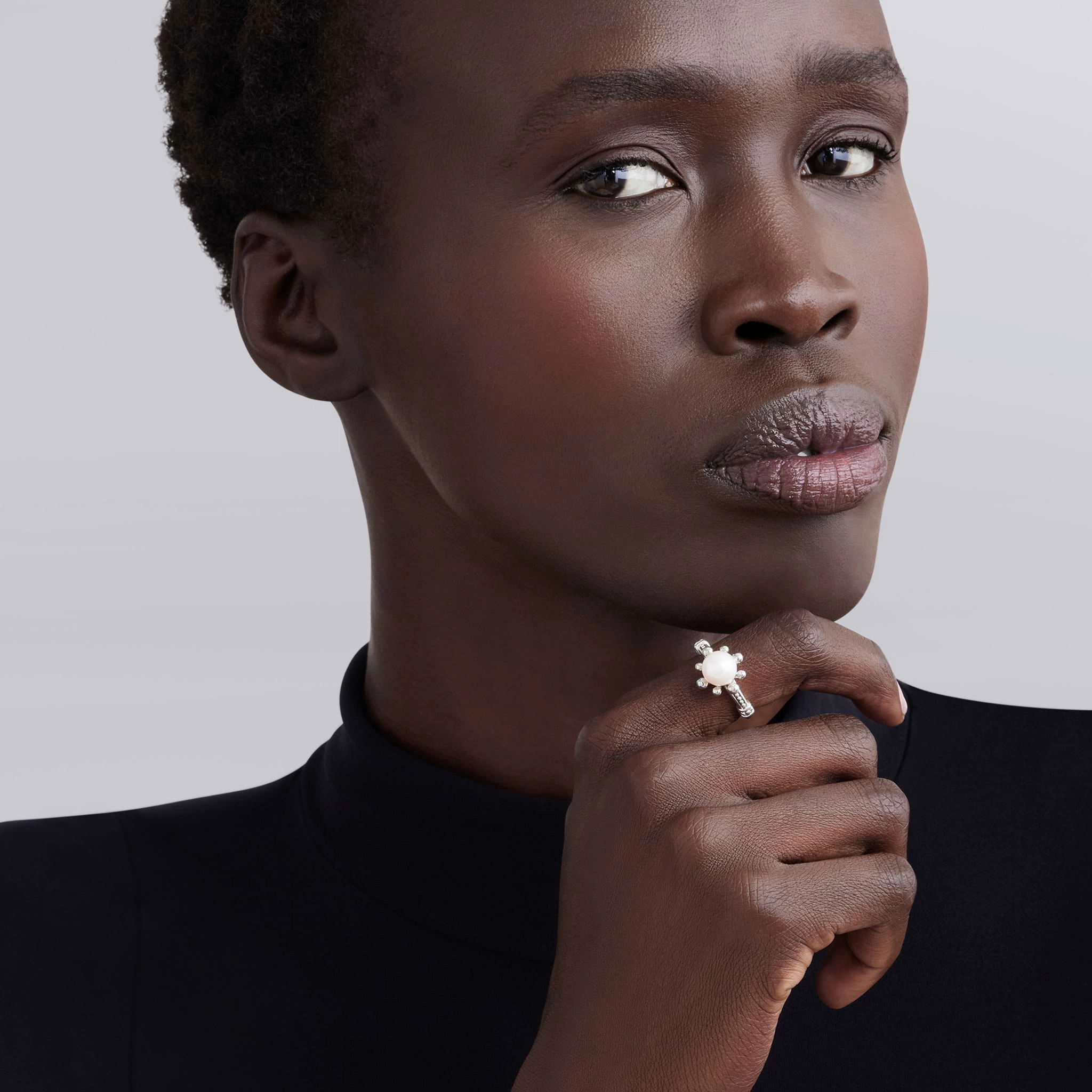 Luna Fleur Pearl Ring