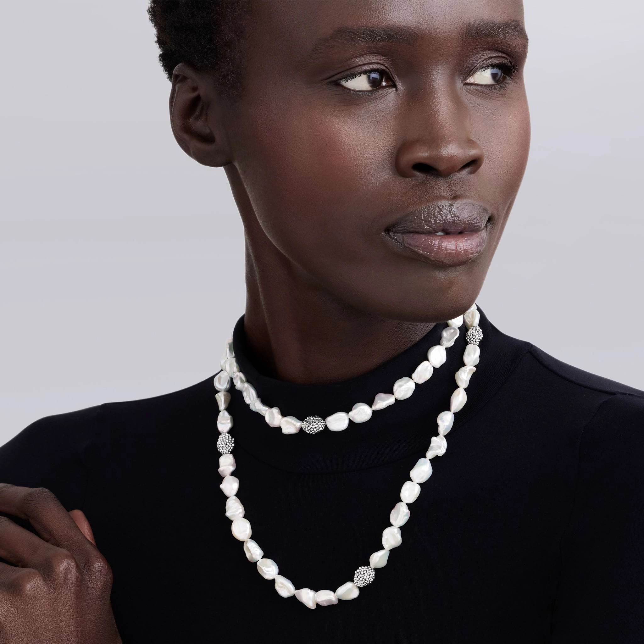 Luna Keshi Pearl Necklace | 34 inch