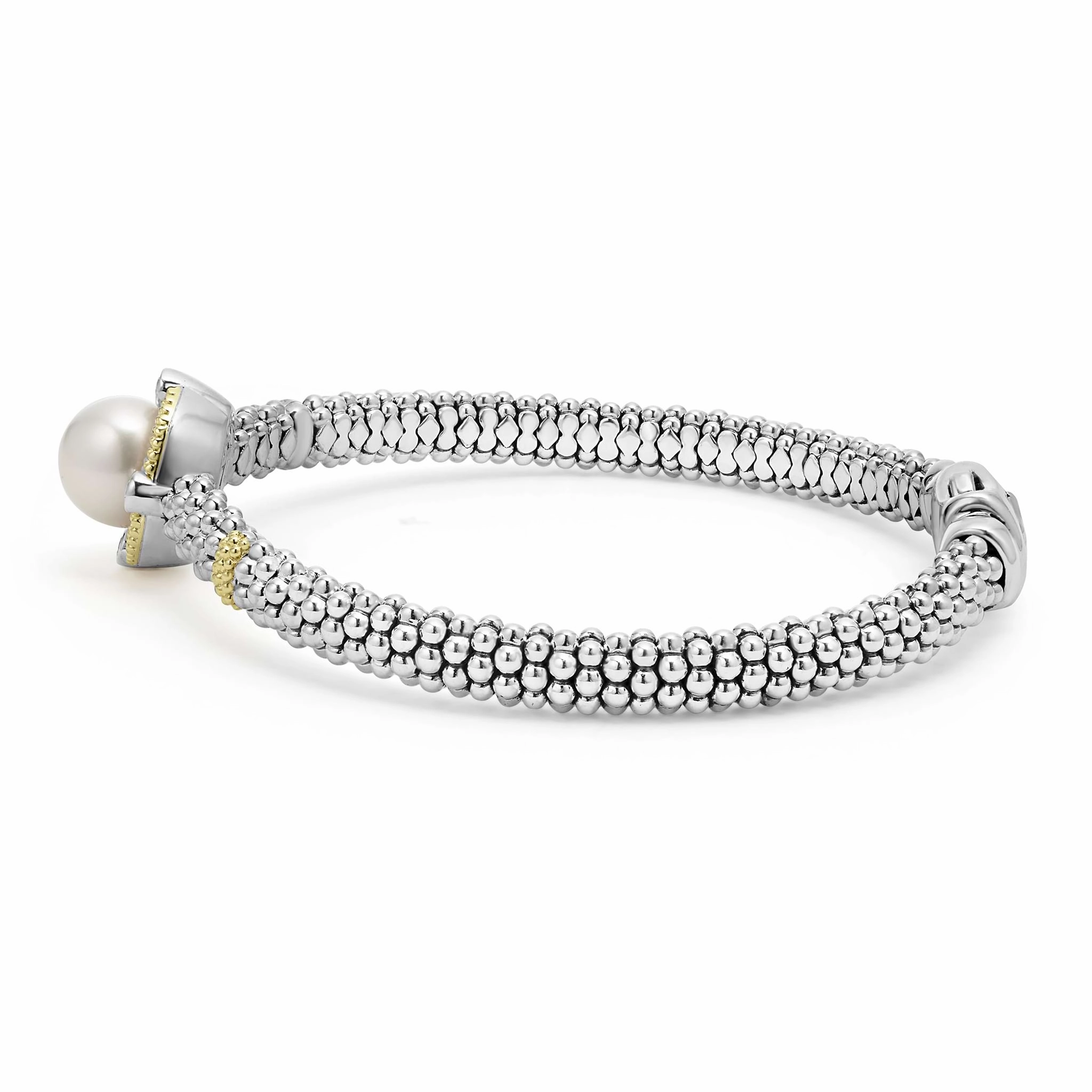 Luna Pearl Diamond Caviar Bracelet | 6mm
