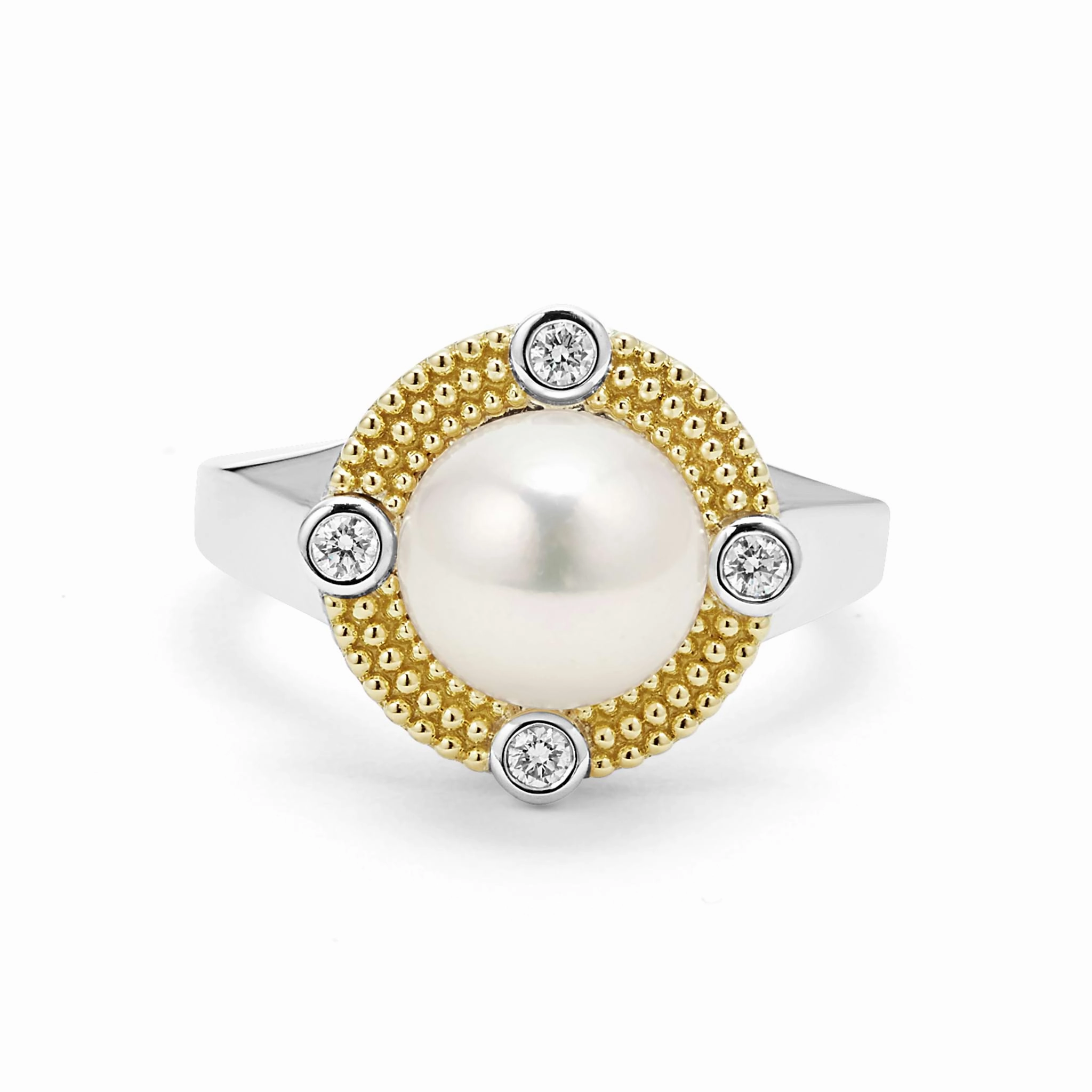 Luna Pearl Diamond Ring