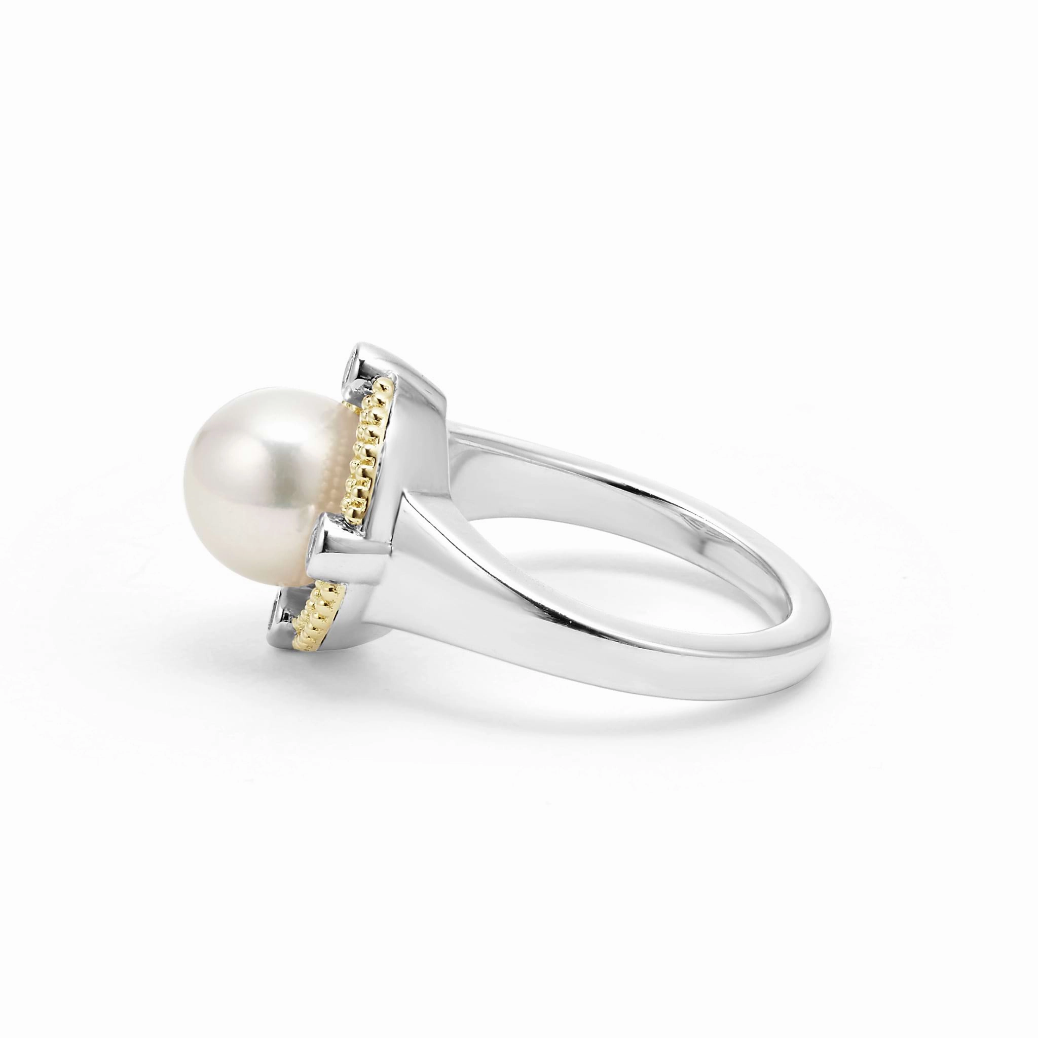 Luna Pearl Diamond Ring