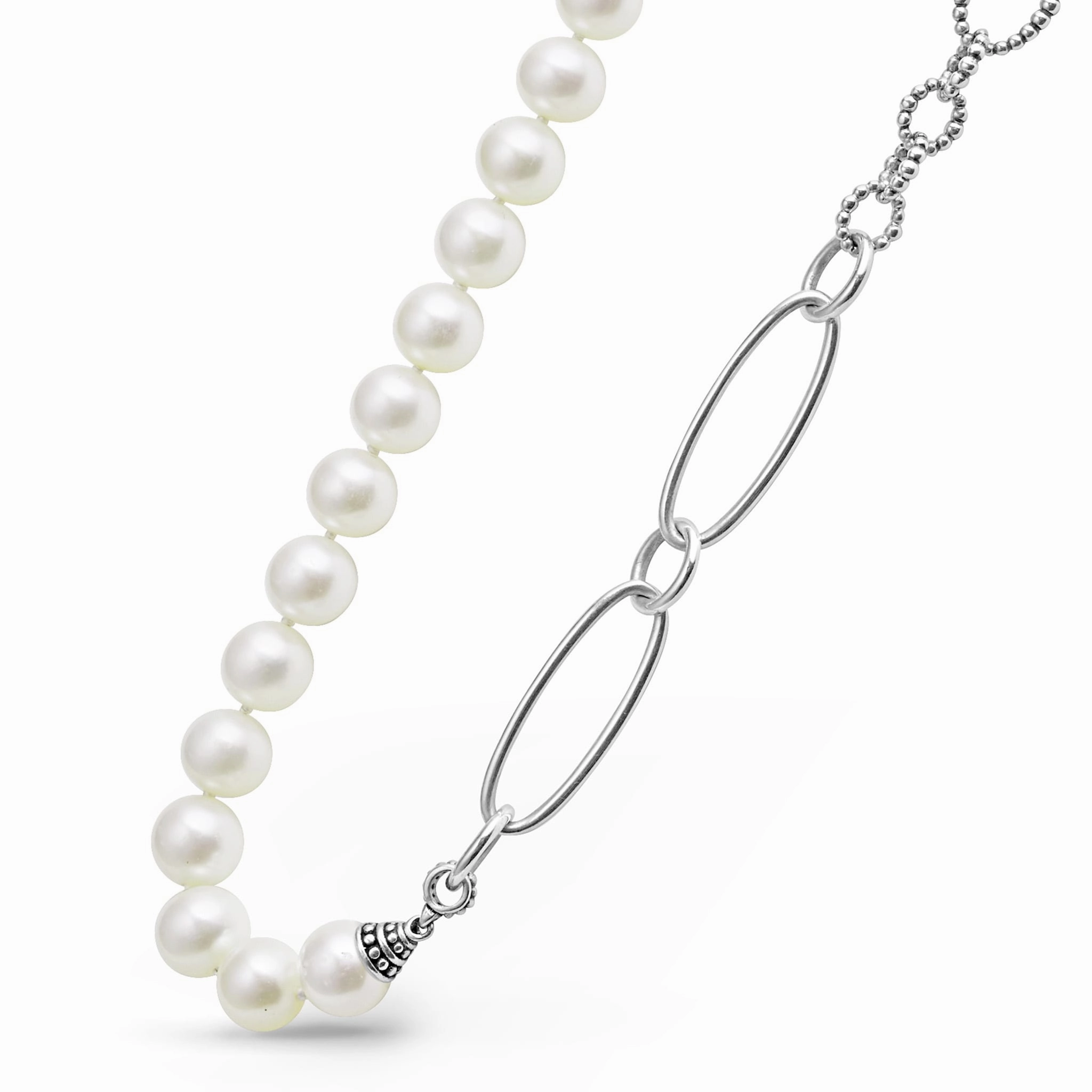 Luna Pearl Link Necklace