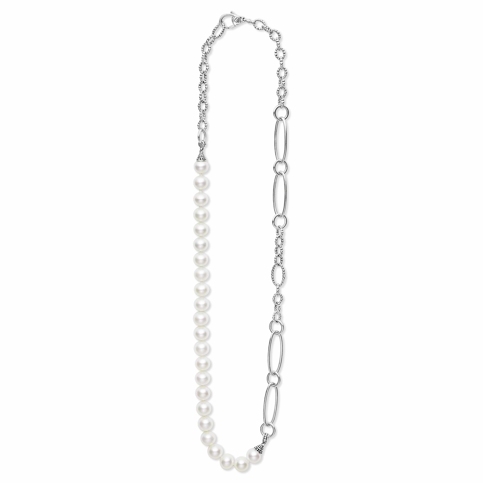 Luna Pearl Link Necklace