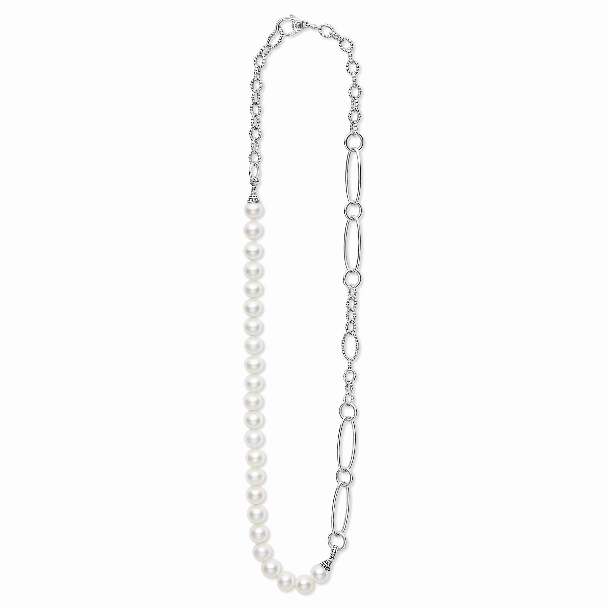 Luna Pearl Link Necklace