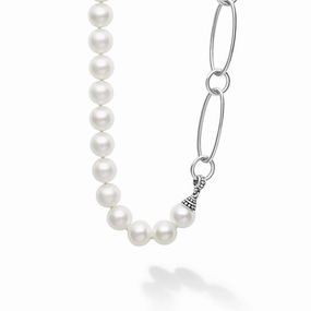 Luna Pearl Link Necklace