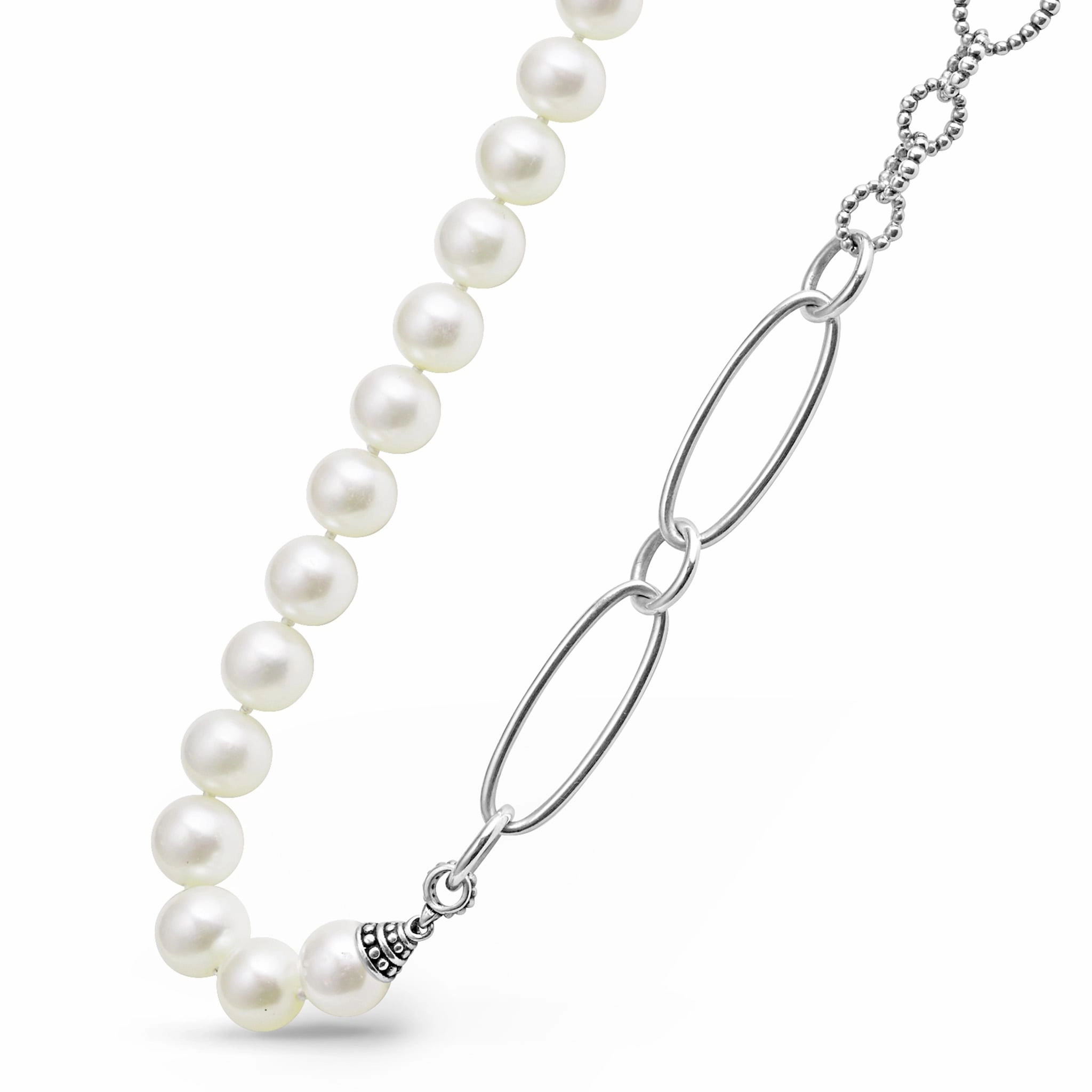 Luna Pearl Link Necklace