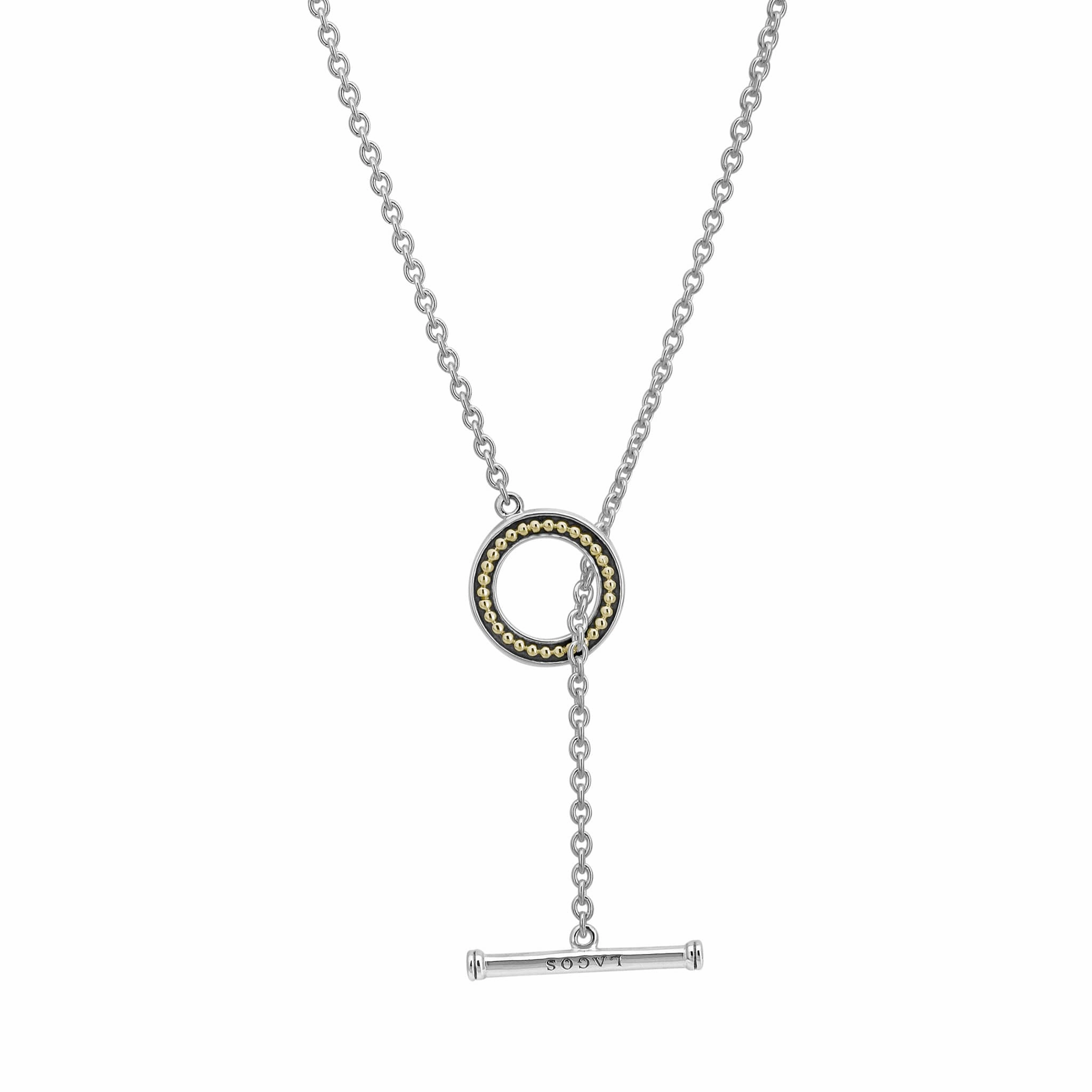 Luna Pearl Toggle Pendant Necklace