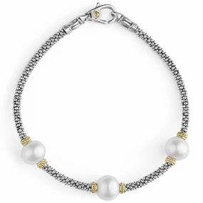 Luna Three Pearl Caviar Bracelet