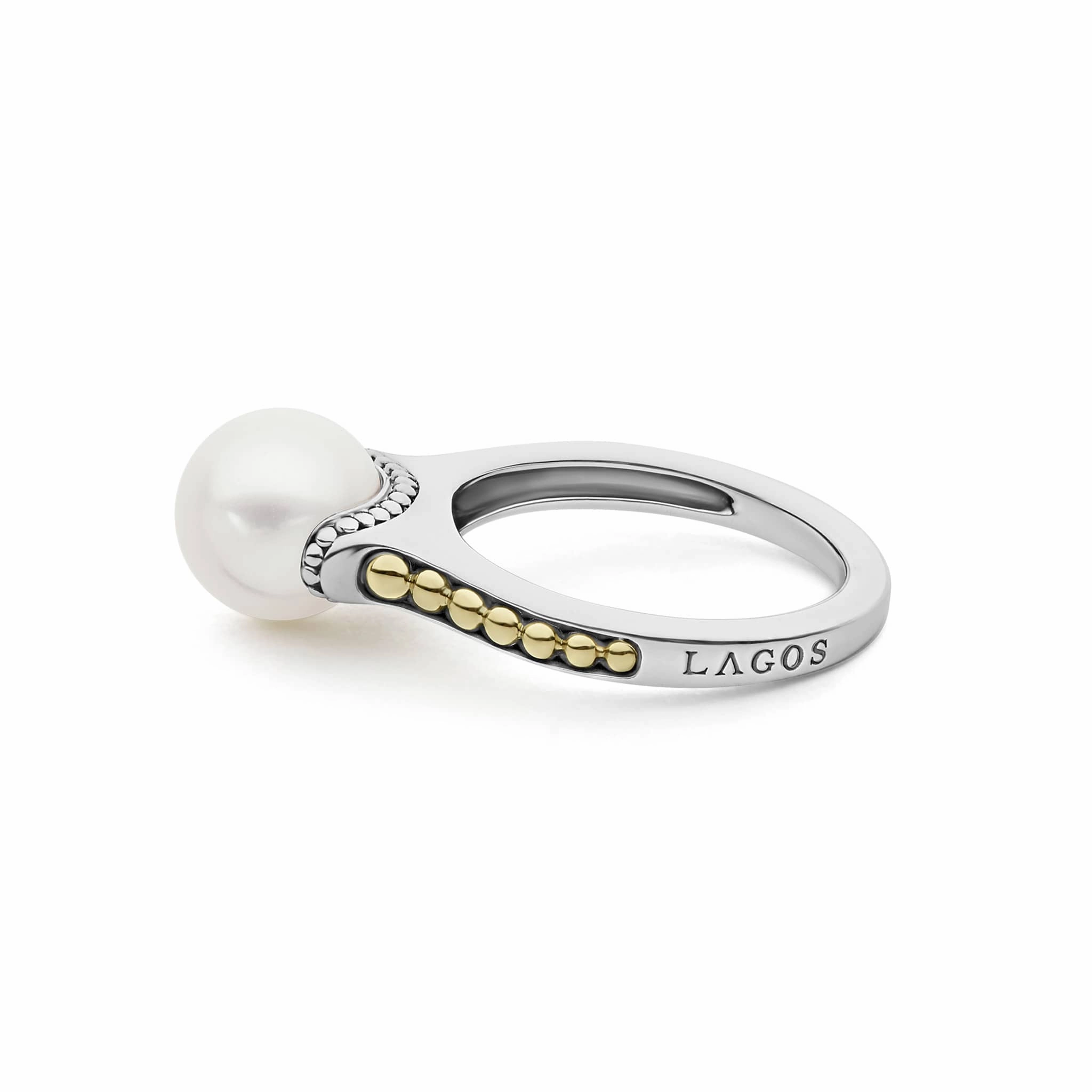 Luna Two-Tone Pearl Ring