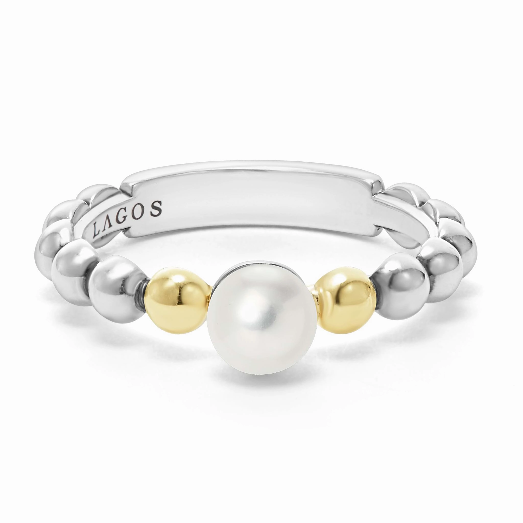 Luna Two-Tone Pearl Ring