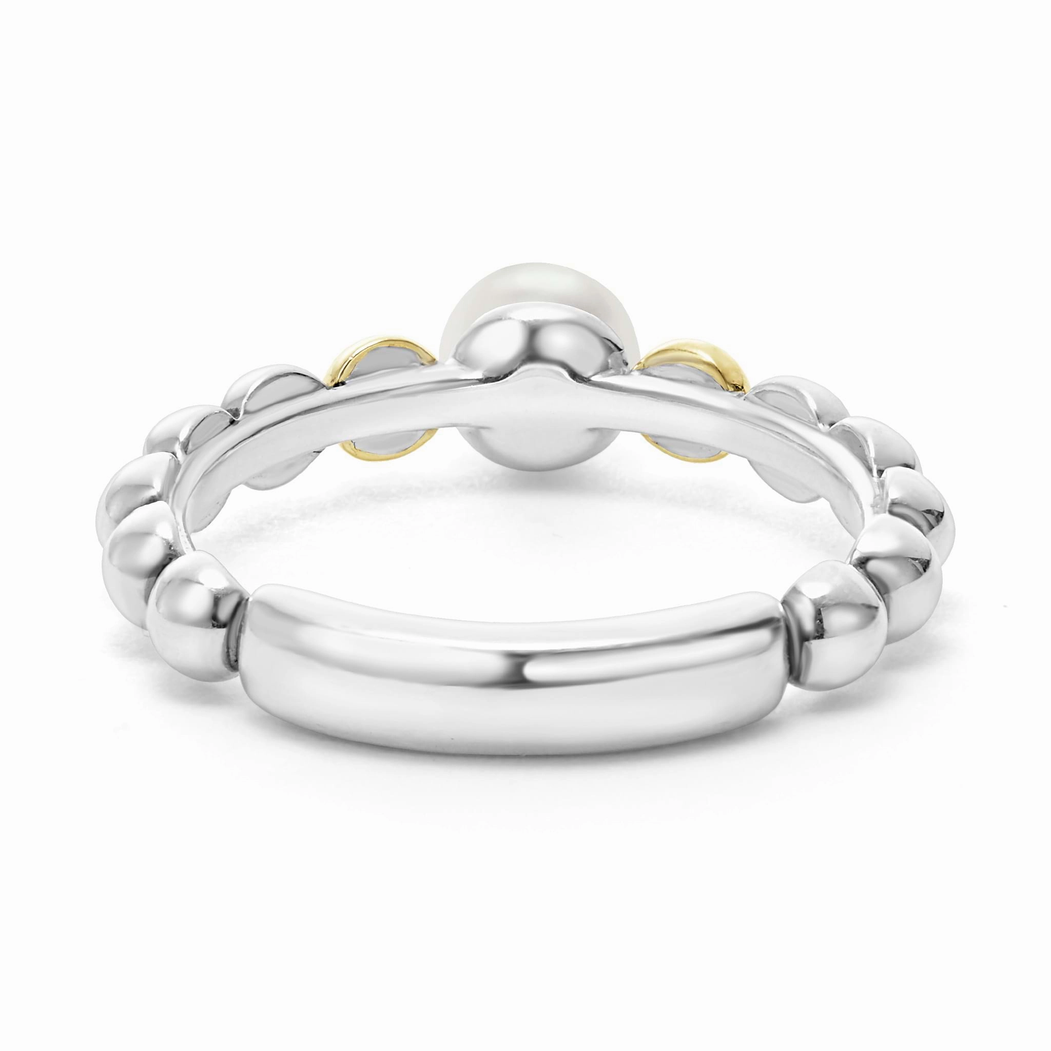 Luna Two-Tone Pearl Ring