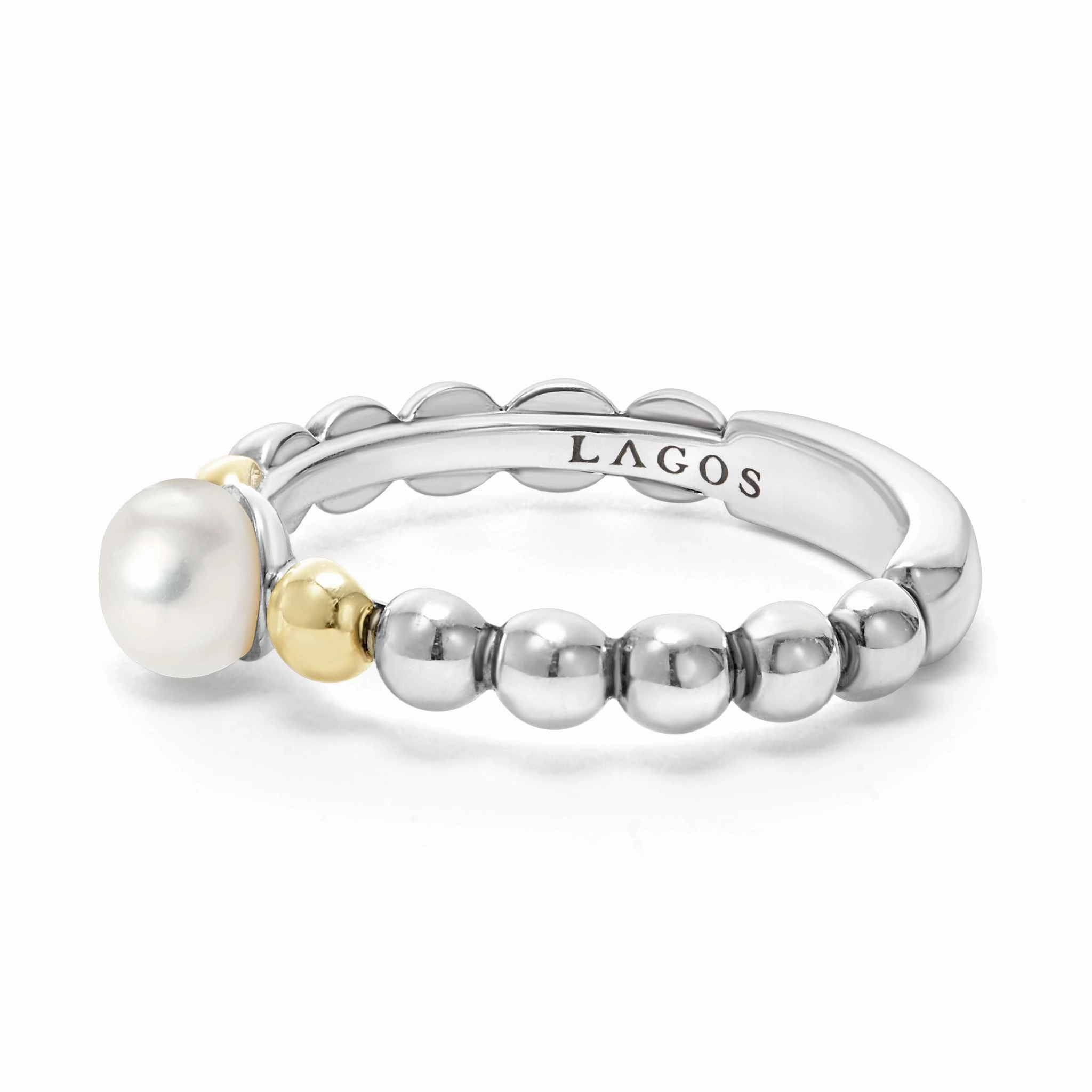 Luna Two-Tone Pearl Ring