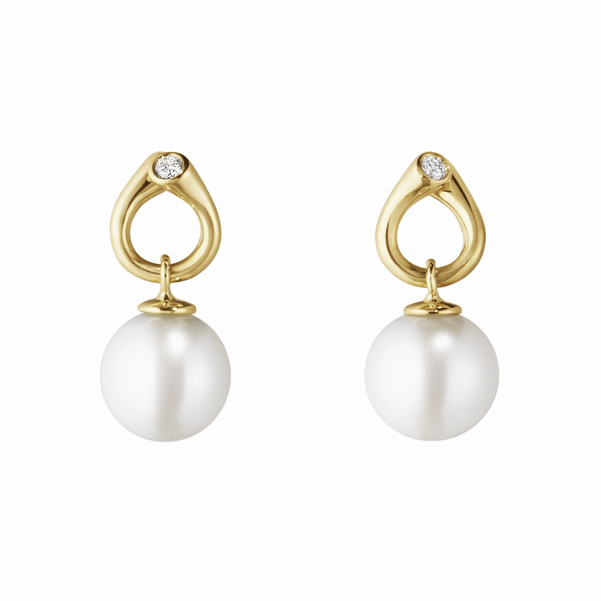 Magic Pearl & Diamond Earrings
