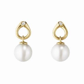 Magic Pearl & Diamond Earrings