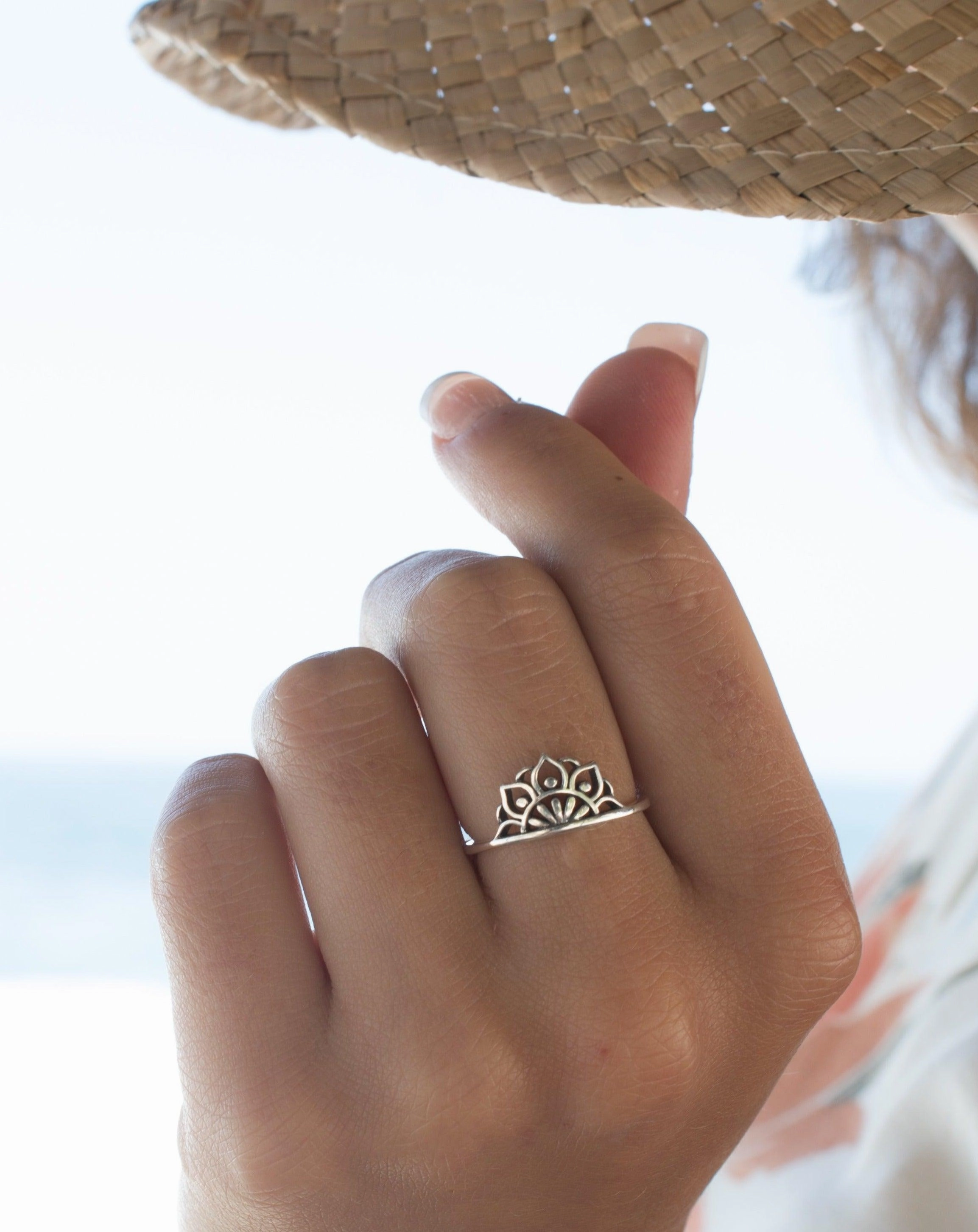 Mandala Ring~ Sterling Silver 925~ SMR030