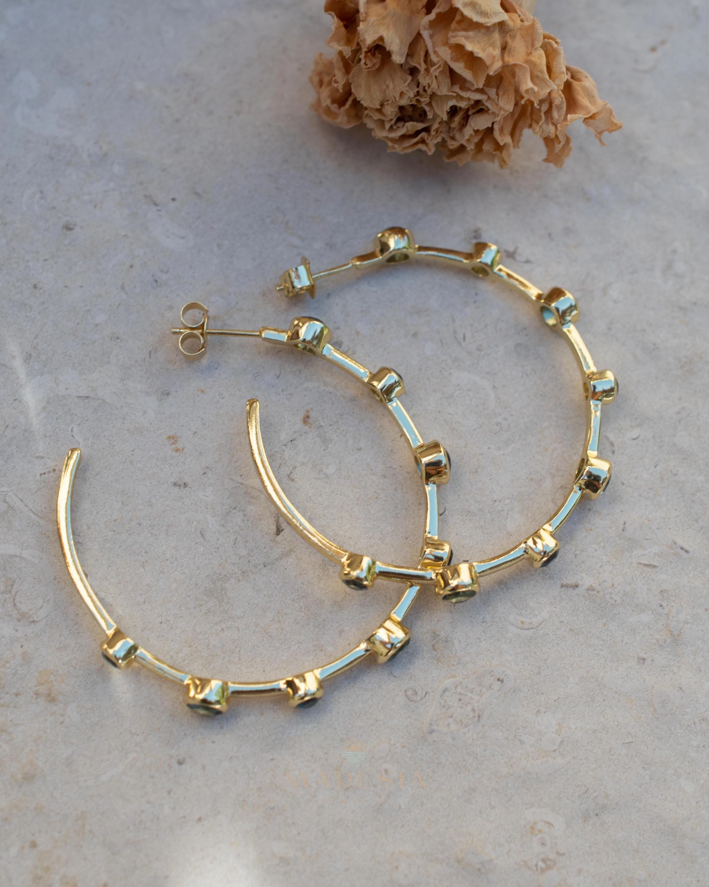 Margo Earrings ~ Iolite hydro ~ Gold Plated ~ ME219