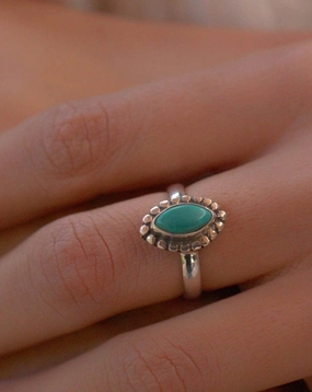 Maui Ring ~ Turquoise ~ Sterling Silver 925 ~MR135