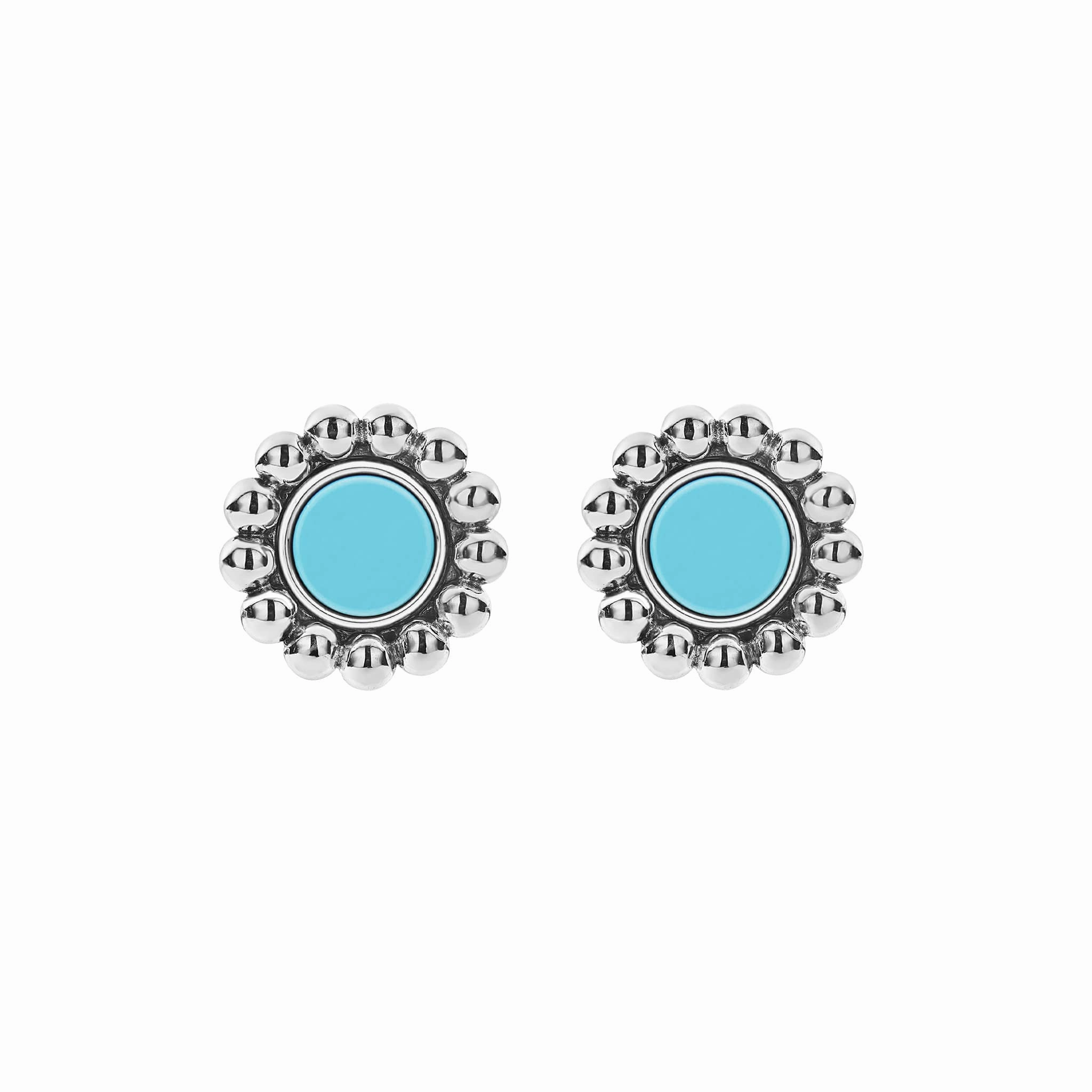 Maya Ceramic Circle Stud Earrings