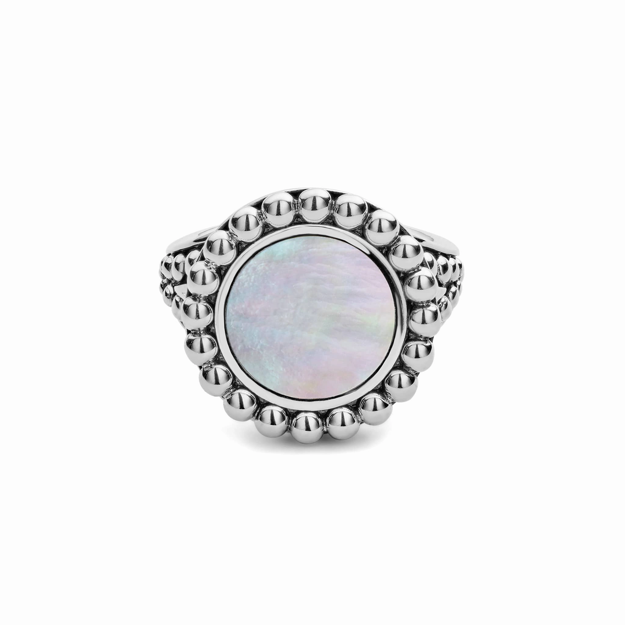 Maya Mother of Pearl Circle Ring