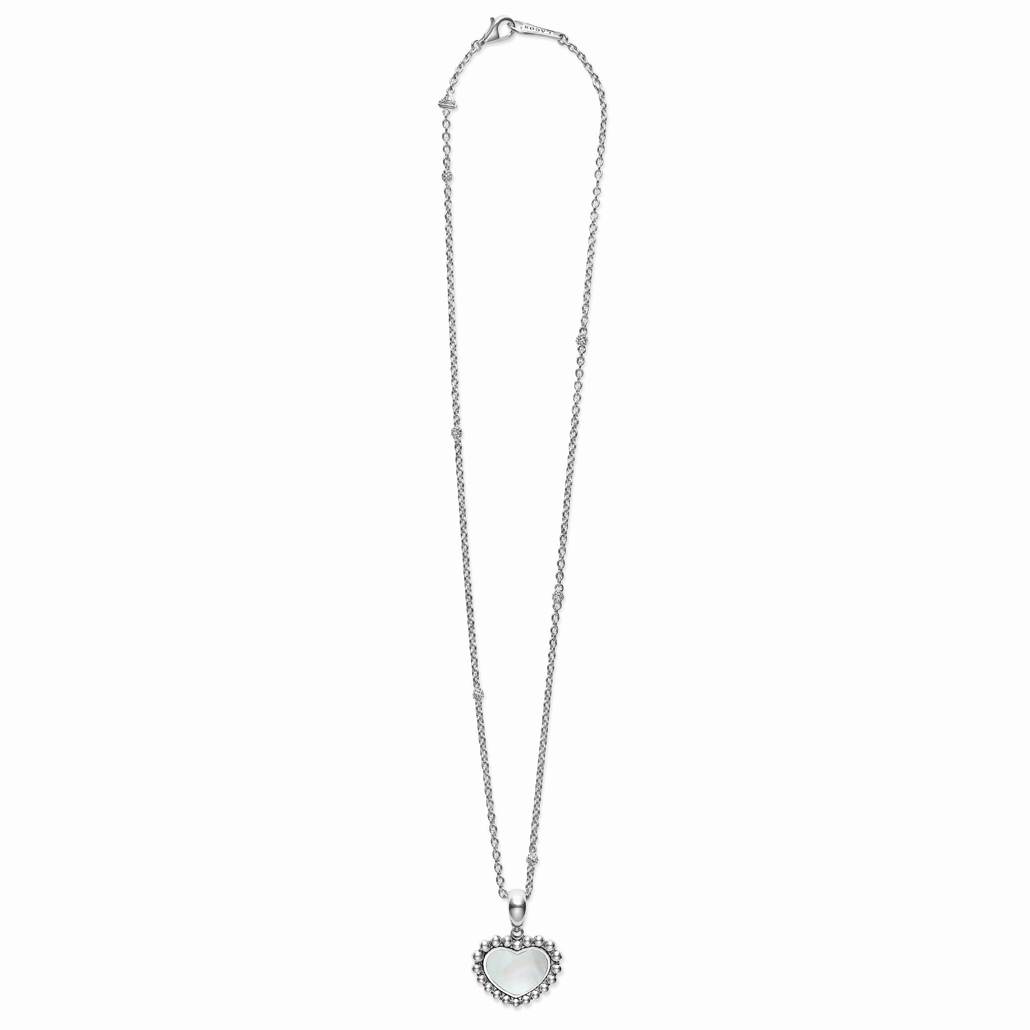 Maya Mother of Pearl Heart Necklace