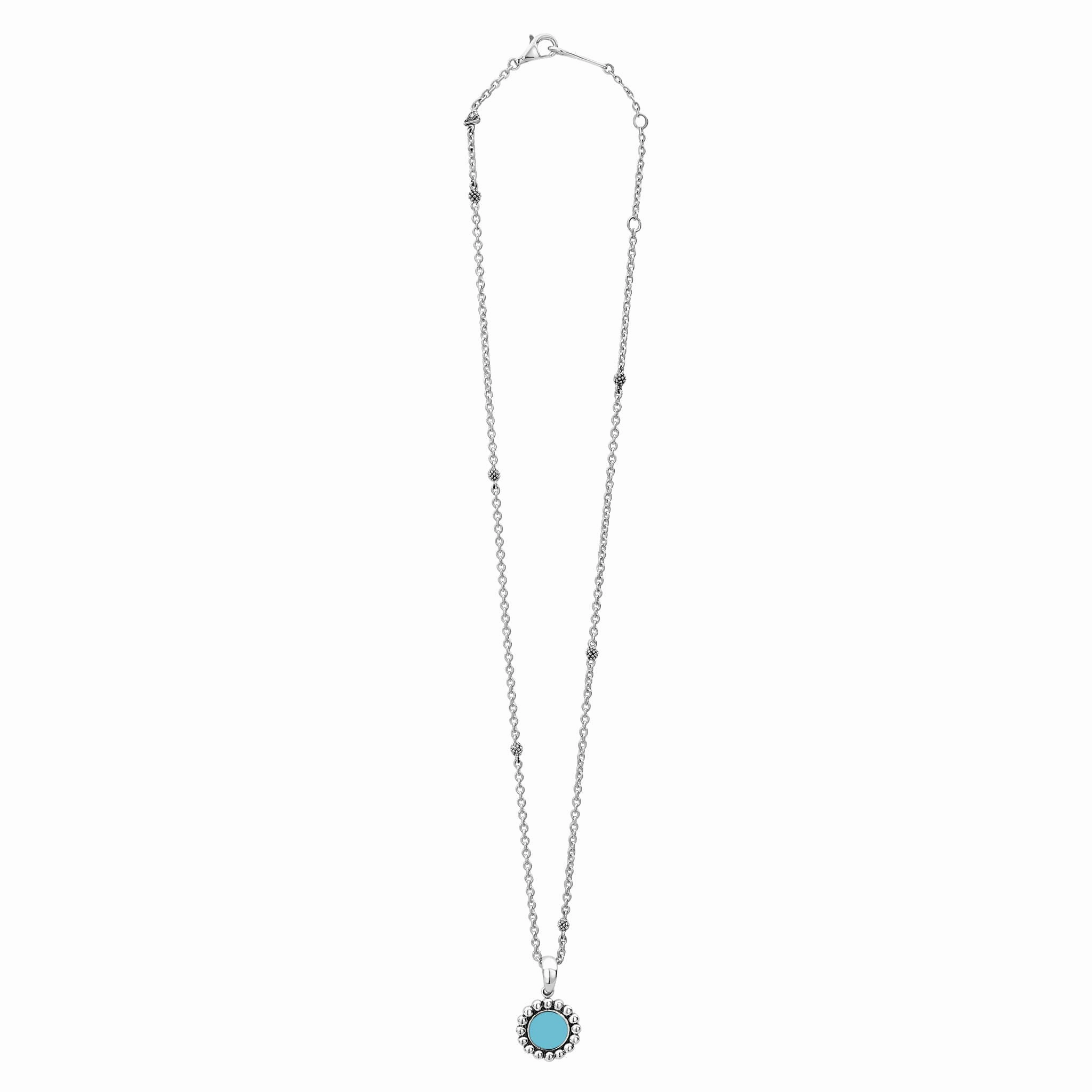 Maya Small Ceramic Circle Pendant Necklace