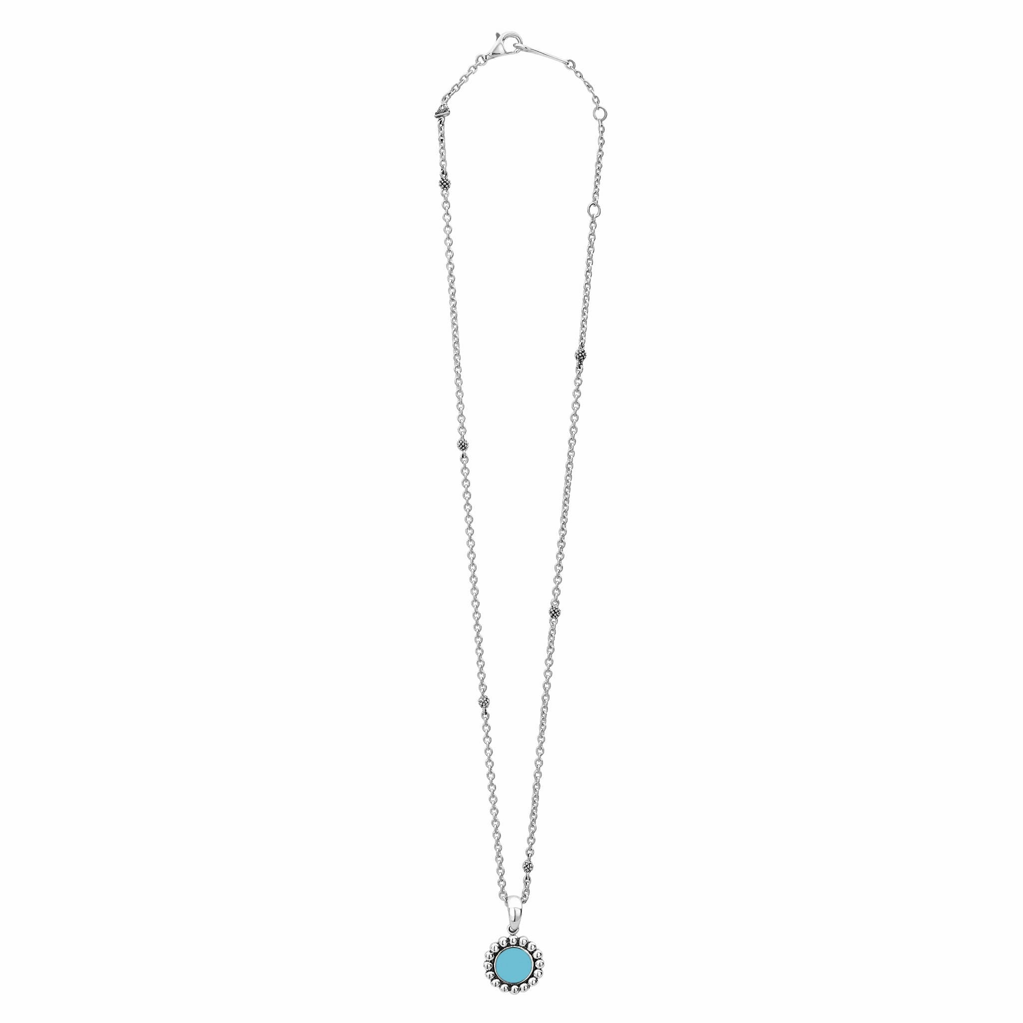 Maya Small Ceramic Circle Pendant Necklace
