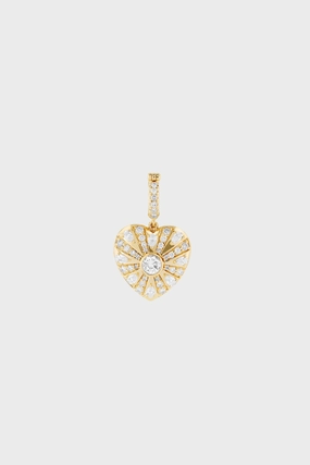 Medium Mila Heart Pendant, Diamond