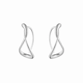 Mercy Earhoops in Silver