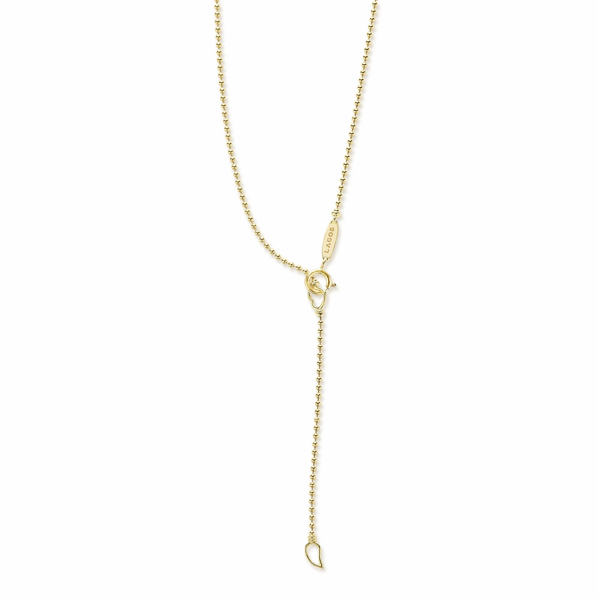 Meridian 18K Gold Black Ceramic Circle Pendant Necklace