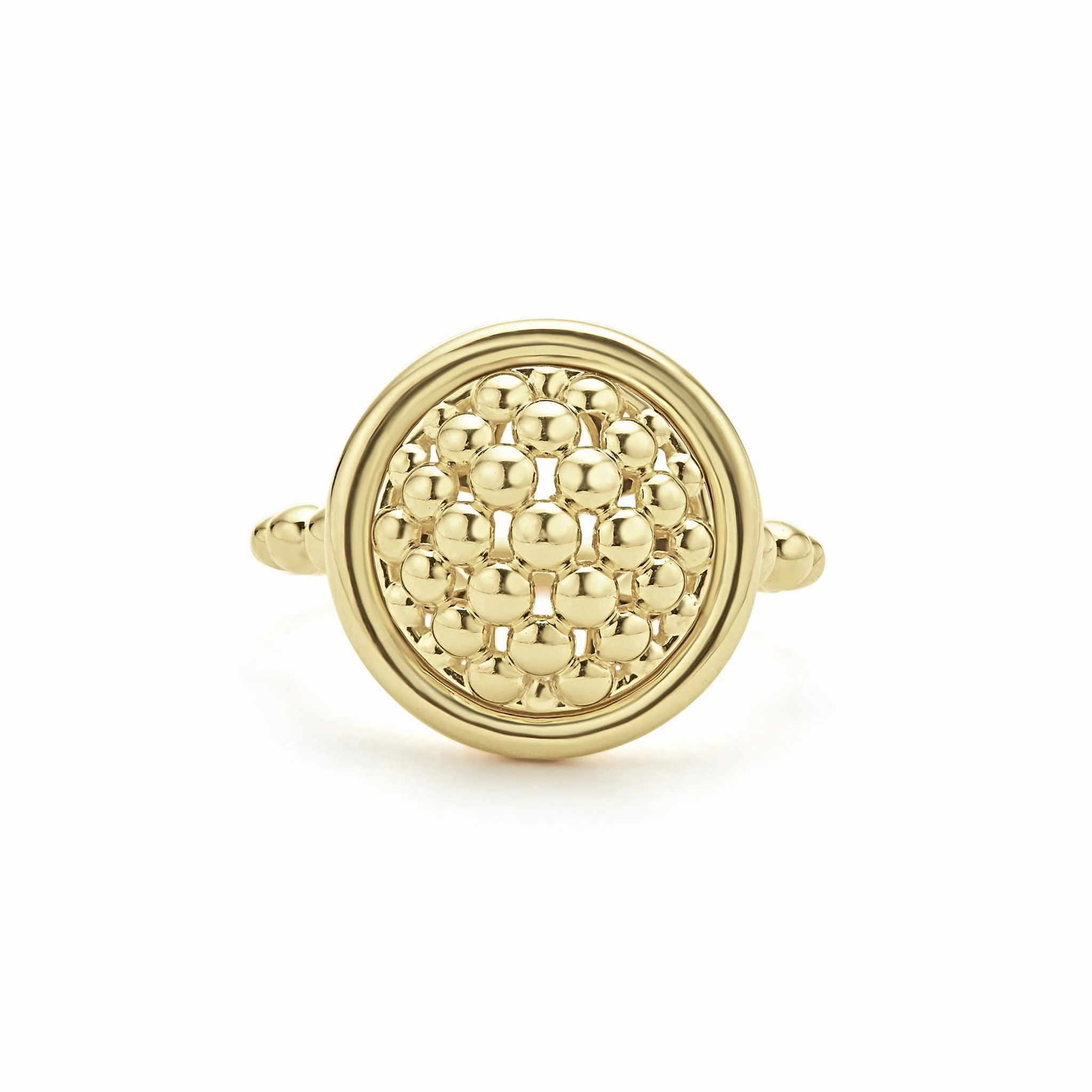 Meridian 18K Gold Caviar Ring