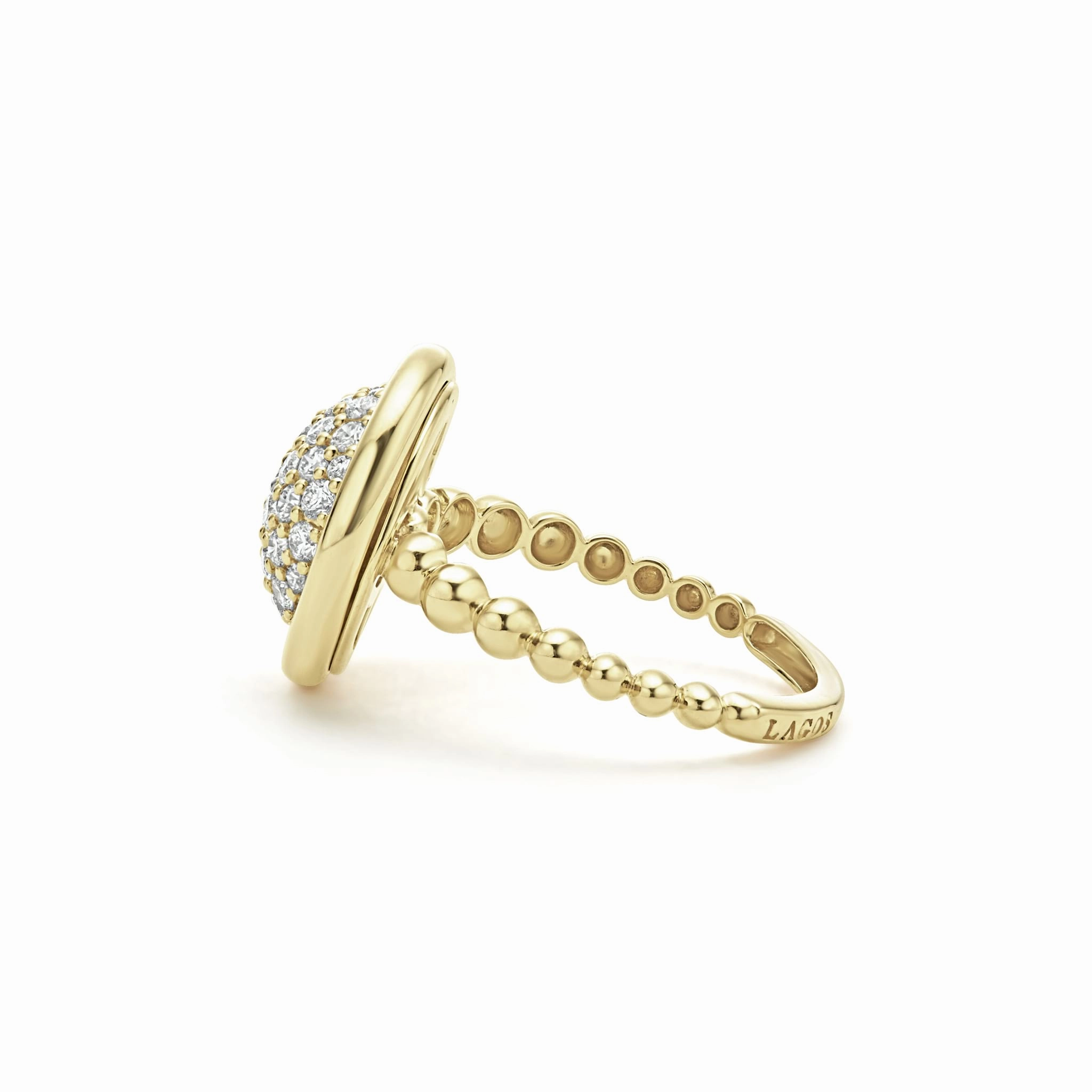 Meridian 18K Gold Circle Diamond Ring