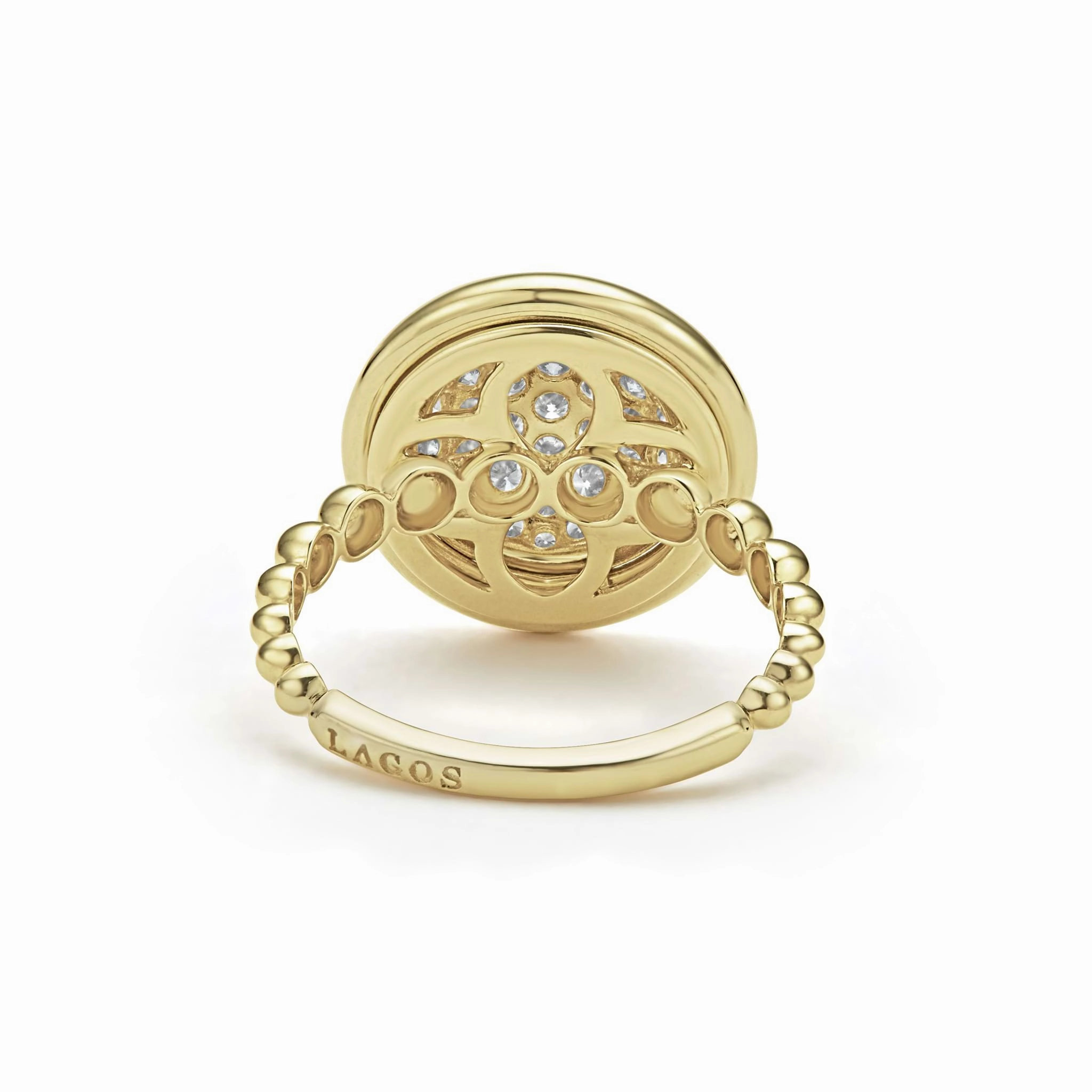 Meridian 18K Gold Circle Diamond Ring