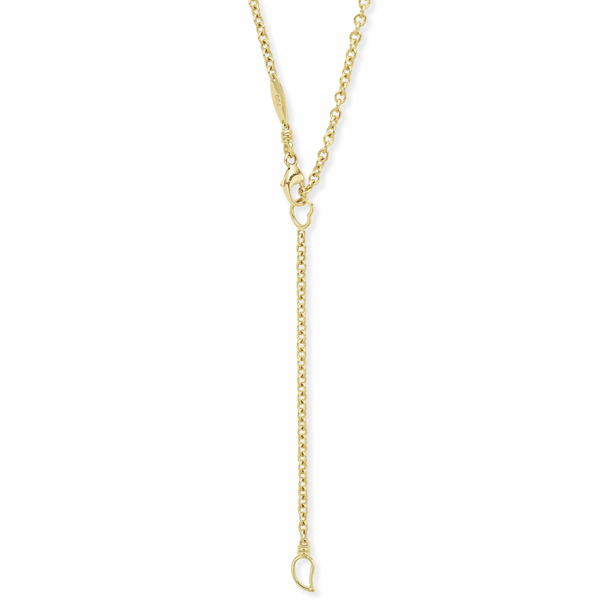 Meridian 18K Gold Circle Pendant Necklace