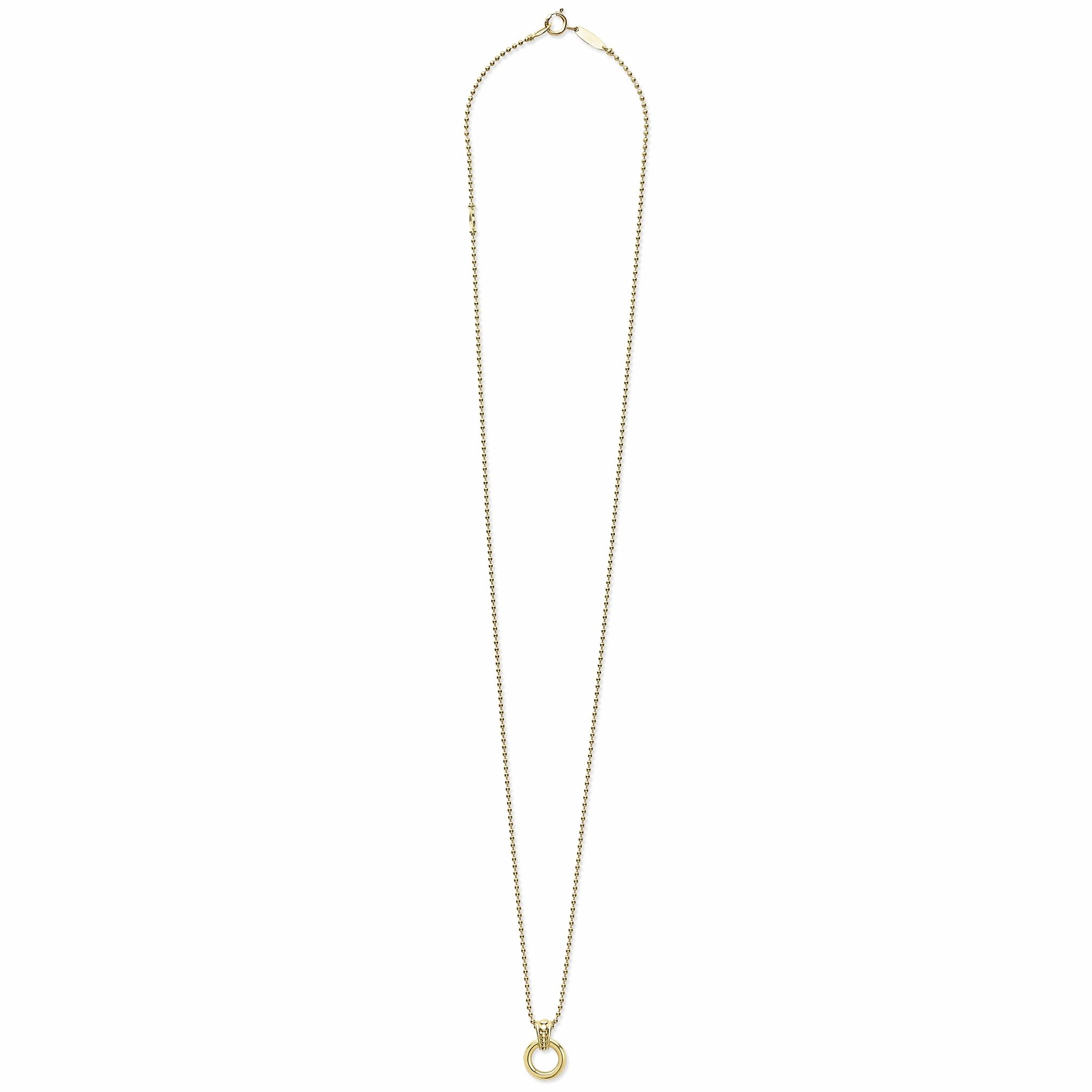 Meridian 18K Gold Circle Pendant Necklace