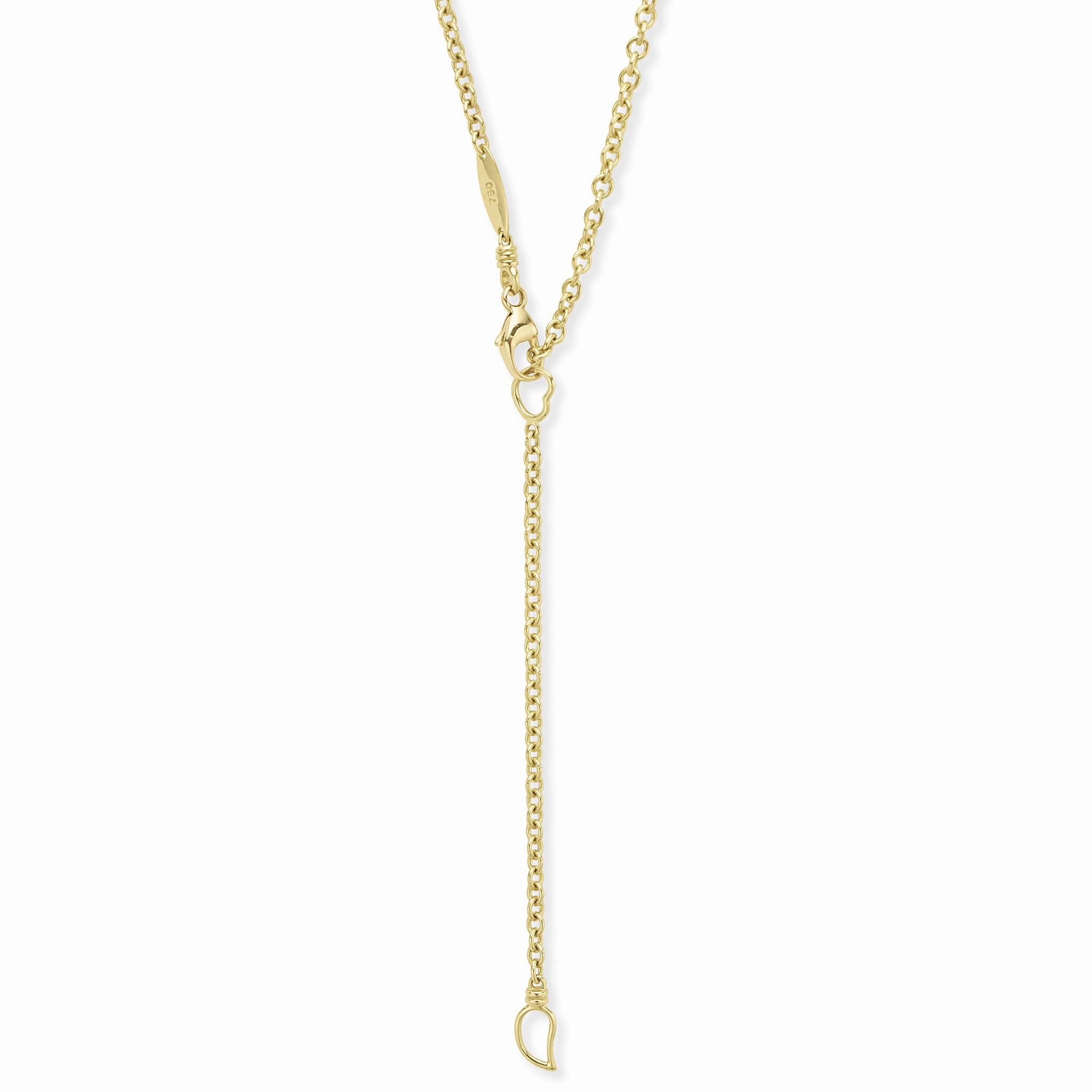 Meridian 18K Gold Diamond Circle Pendant Necklace