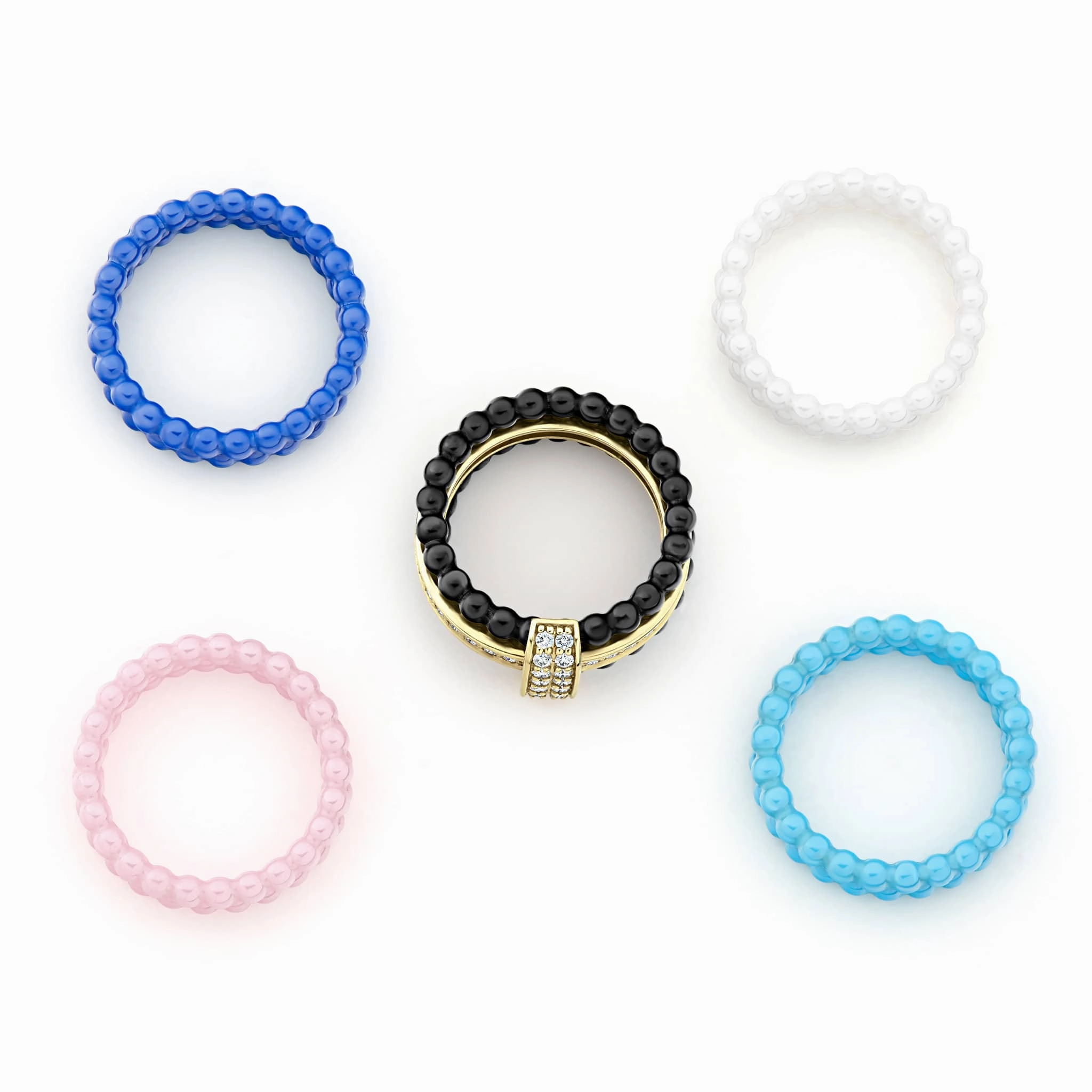 Meridian Diamond Stacking Ring Set