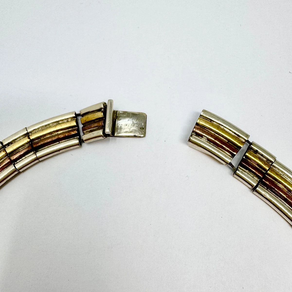 Metales Castillo Sterling, Brass and Copper Necklace