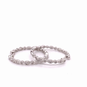 Milgrain Hoop earrings