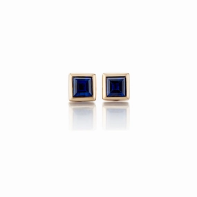 Mini Princess Earrings in Sapphires